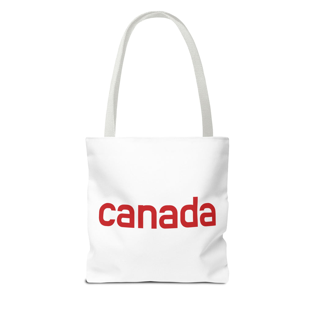 Canada Tote Bag – Minimal Red 'canada' Travel & Everyday Carryall