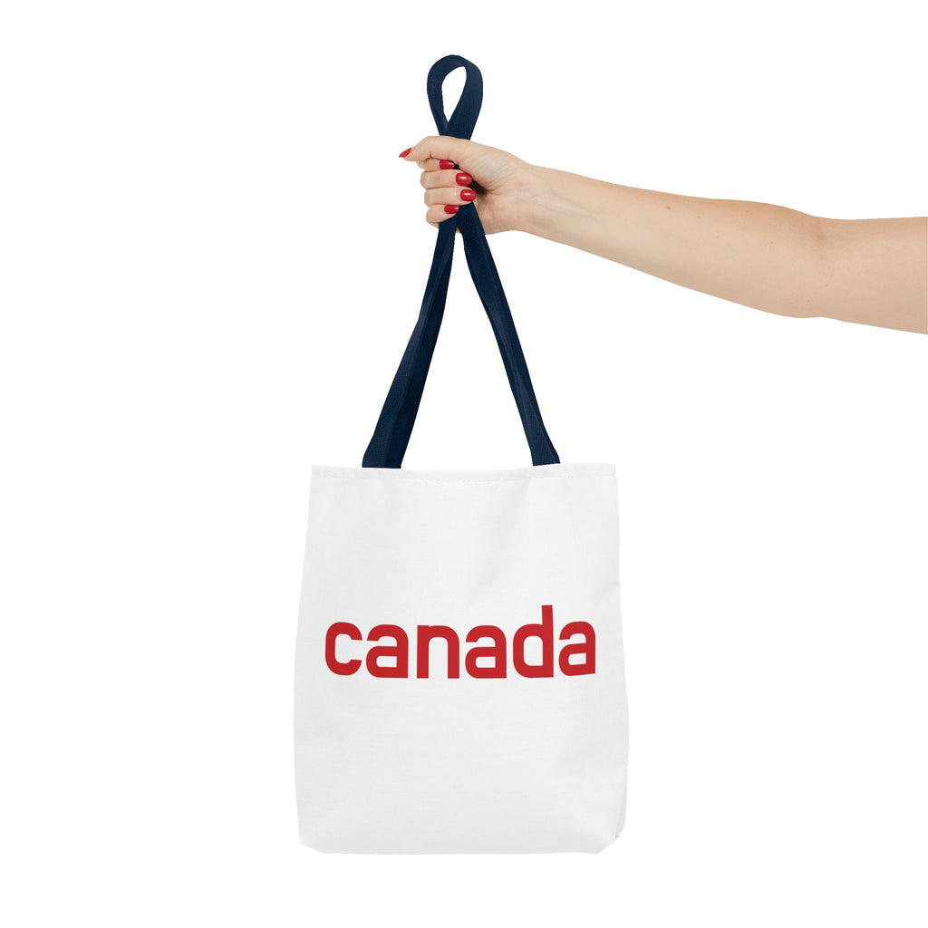 Canada Tote Bag – Minimal Red 'canada' Travel & Everyday Carryall