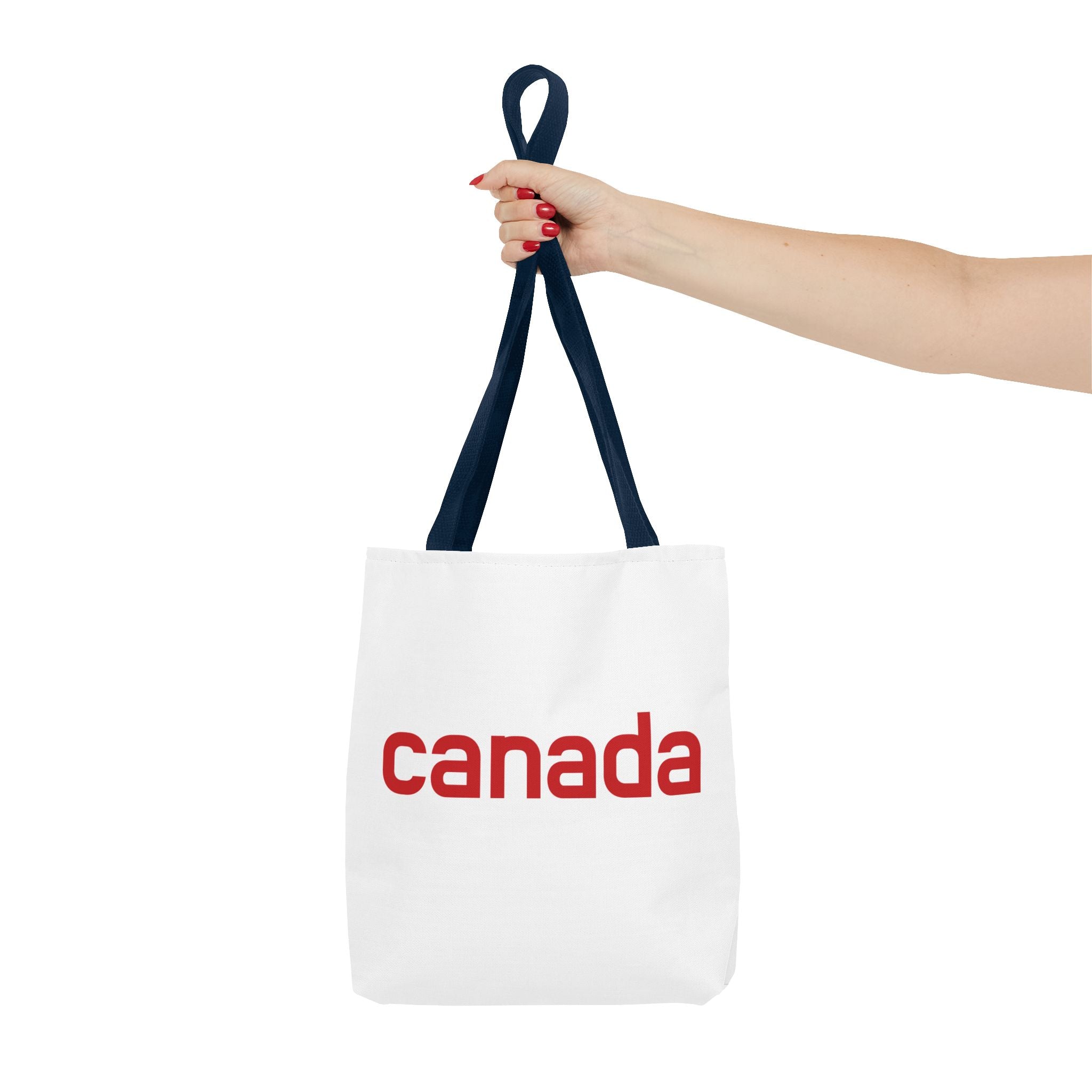 Canada Tote Bag – Minimal Red 'canada' Travel & Everyday Carryall