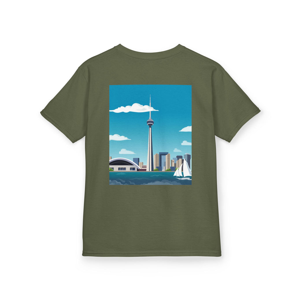 Toronto Skyline Kids Tee — CN Tower & Harbourfront Graphic Shirt