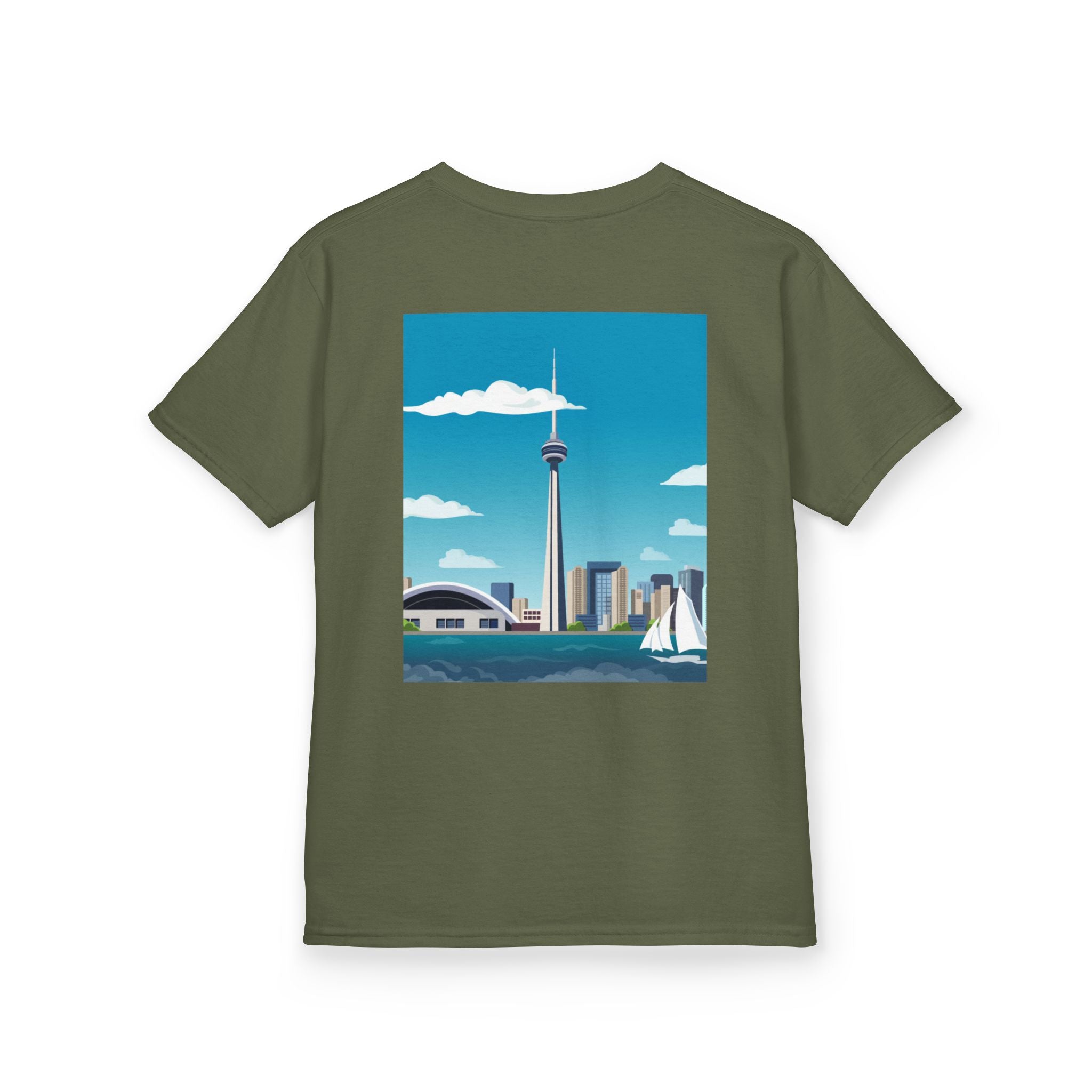 Toronto Skyline Kids Tee — CN Tower & Harbourfront Graphic Shirt