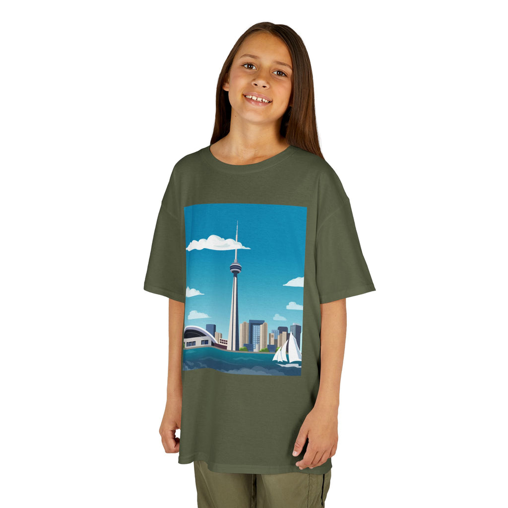 Toronto Skyline Kids Tee — CN Tower & Harbourfront Graphic Shirt