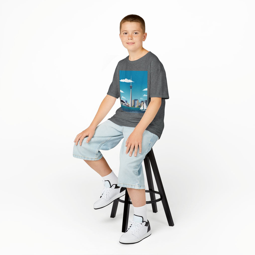 Toronto Skyline Kids Tee — CN Tower & Harbourfront Graphic Shirt