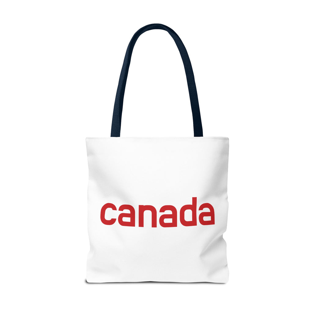 Canada Tote Bag – Minimal Red 'canada' Travel & Everyday Carryall