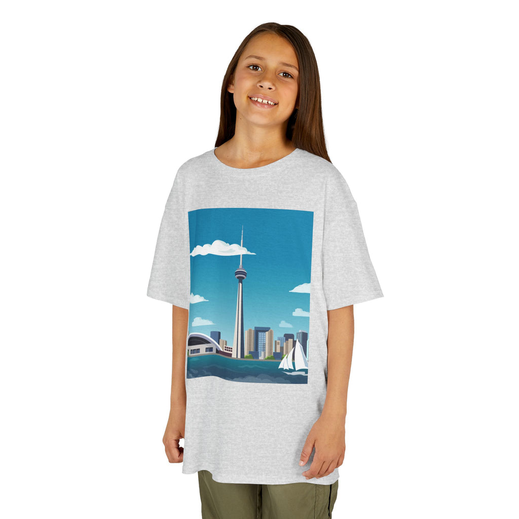 Toronto Skyline Kids Tee — CN Tower & Harbourfront Graphic Shirt