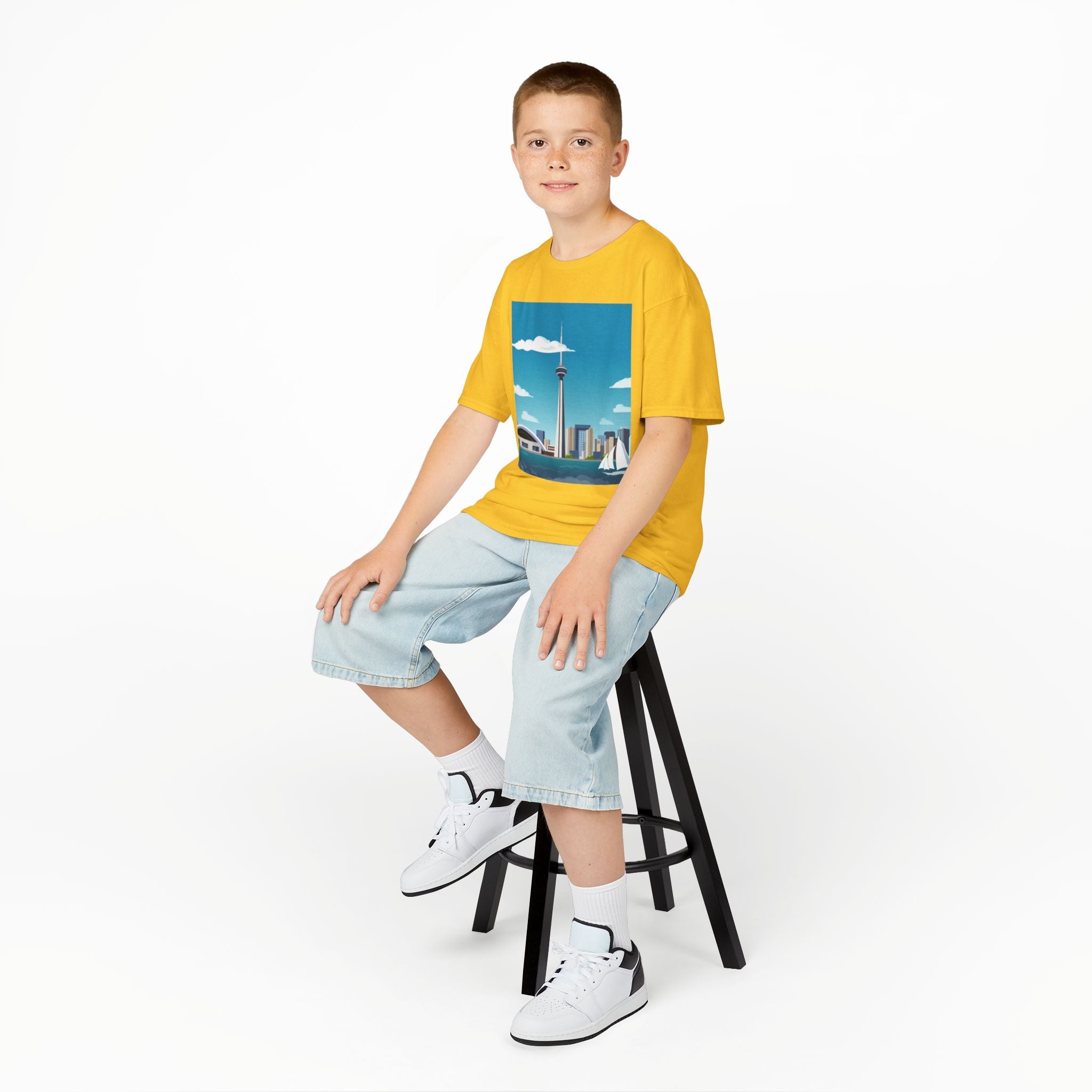 Toronto Skyline Kids Tee — CN Tower & Harbourfront Graphic Shirt
