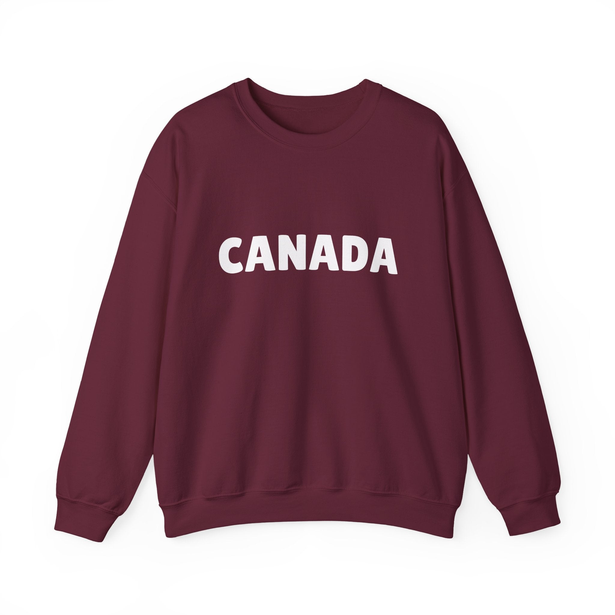 Canada Crewneck Sweatshirt — Bold Canada Text Pullover