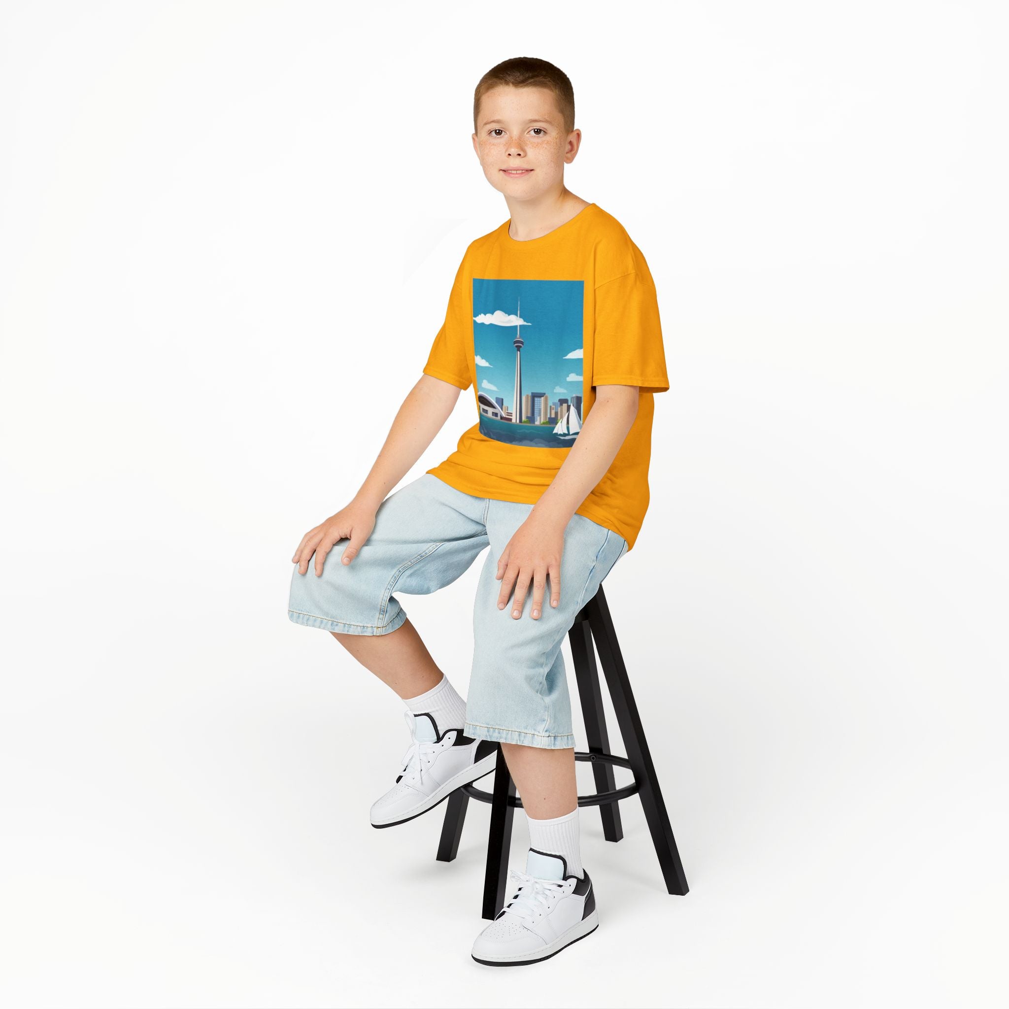 Toronto Skyline Kids Tee — CN Tower & Harbourfront Graphic Shirt