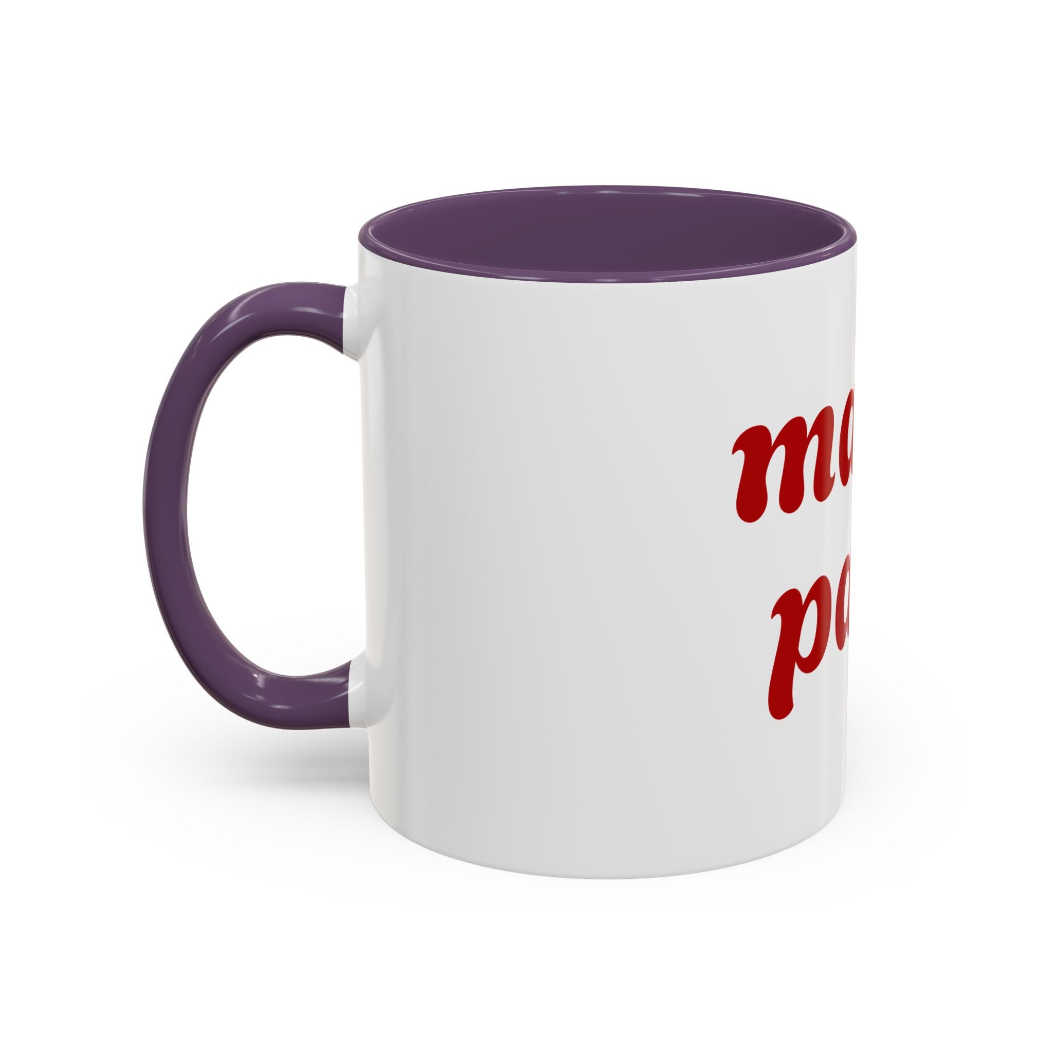 Custom Mama Papa Accent Coffee Mug - Perfect Gift for Parents