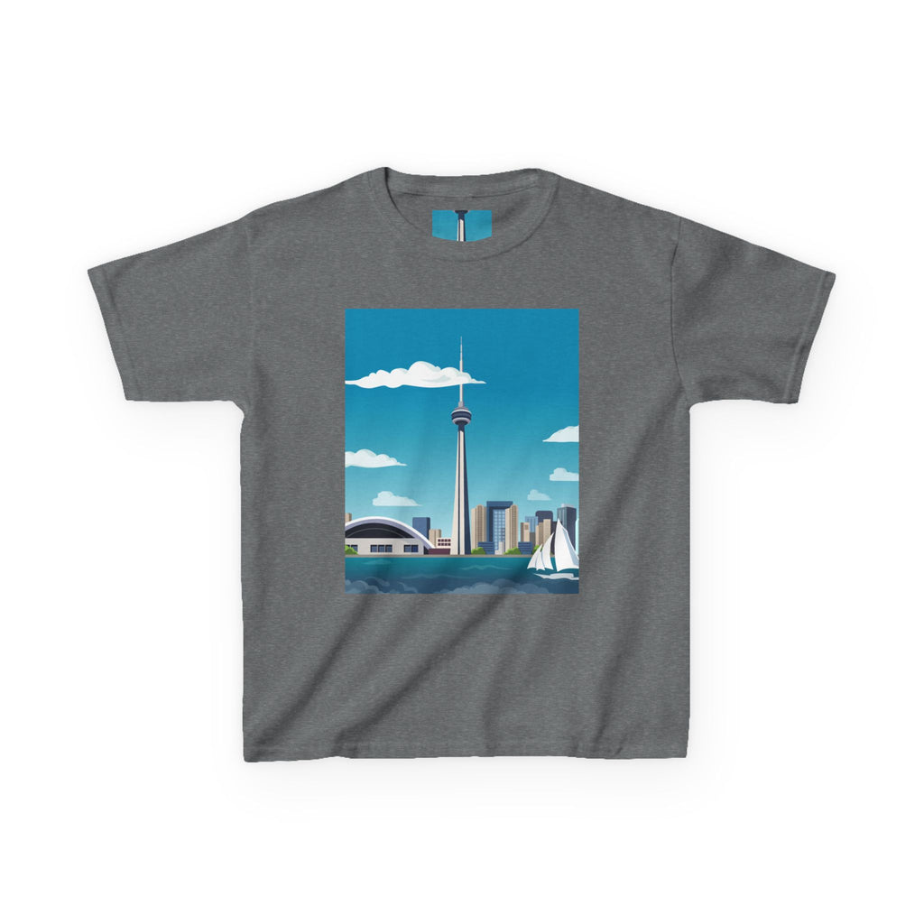 Toronto Skyline Kids Tee — CN Tower & Harbourfront Graphic Shirt