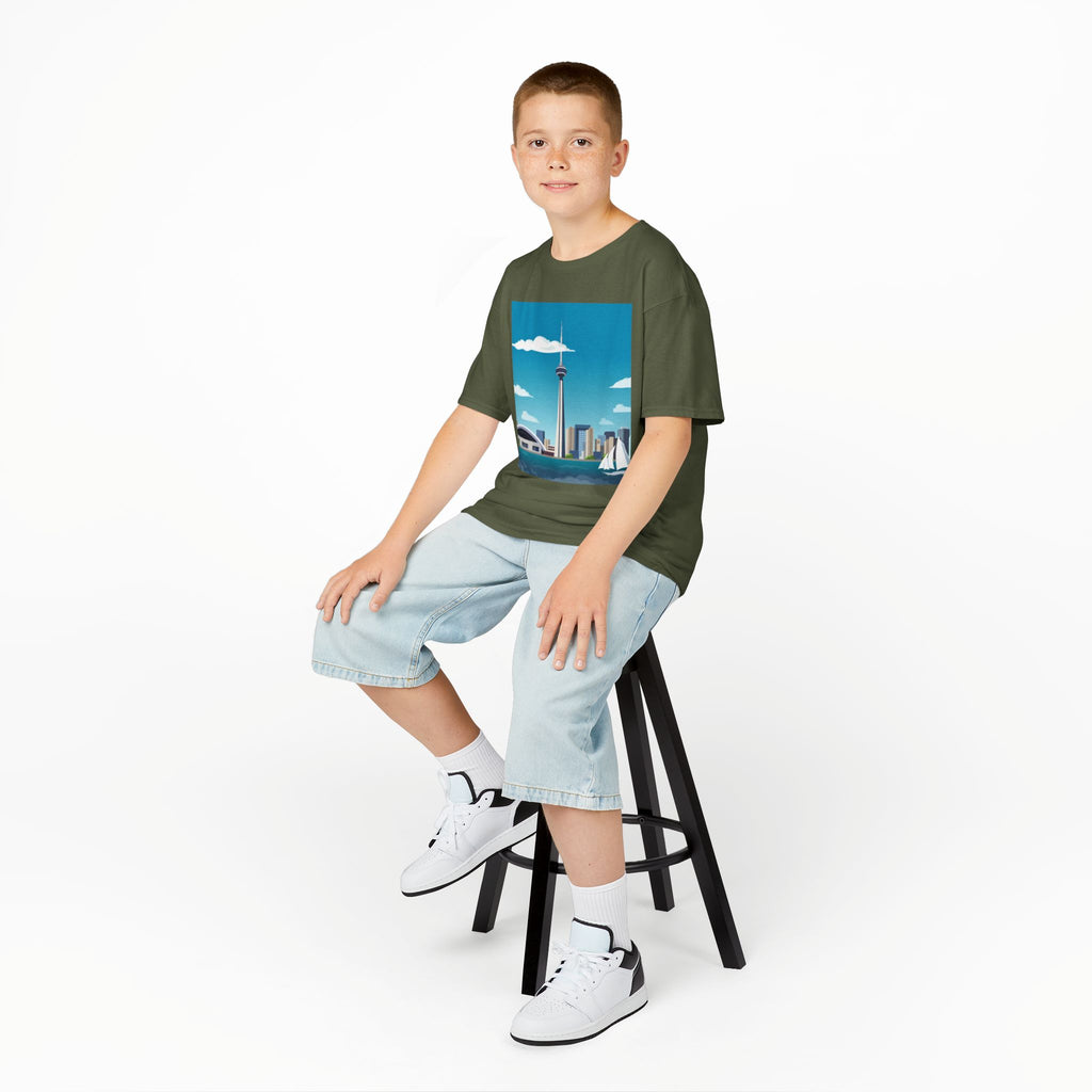 Toronto Skyline Kids Tee — CN Tower & Harbourfront Graphic Shirt