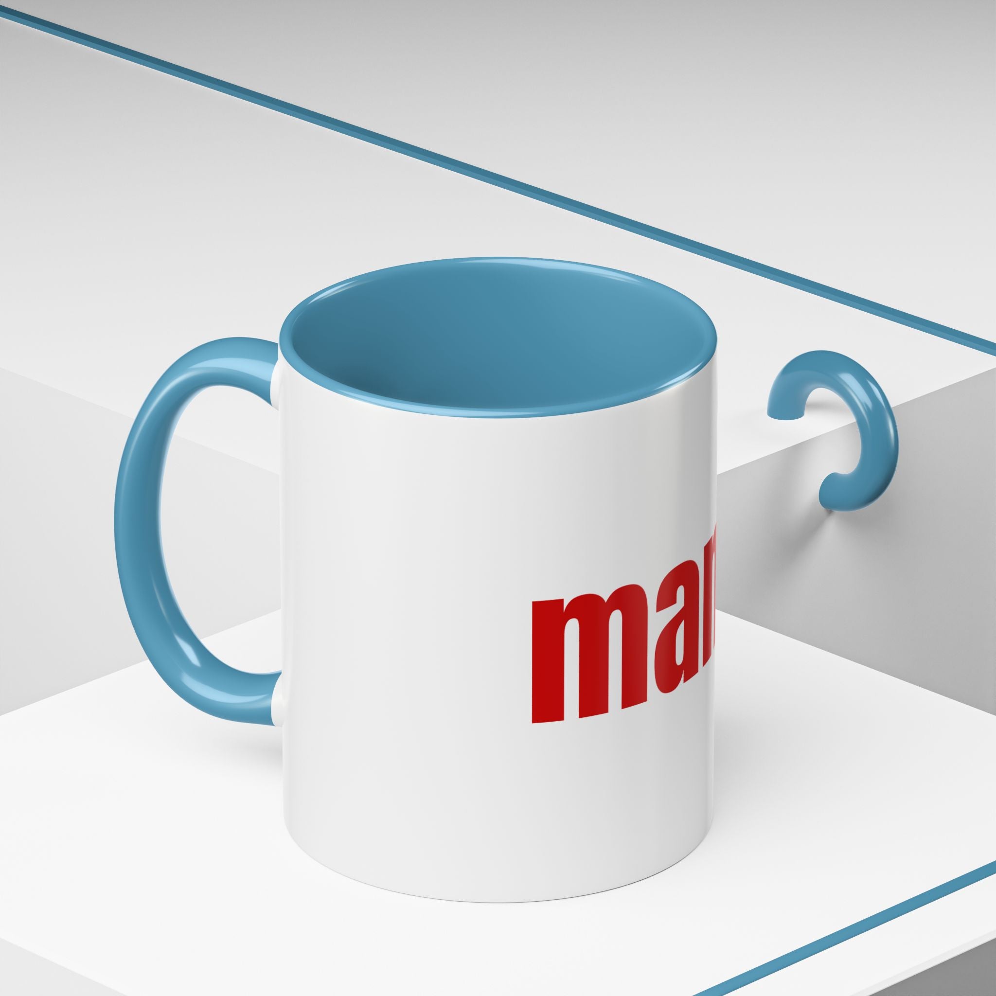 Mama Accent Coffee Mug — Red Retro Typography Mother's Day Gift