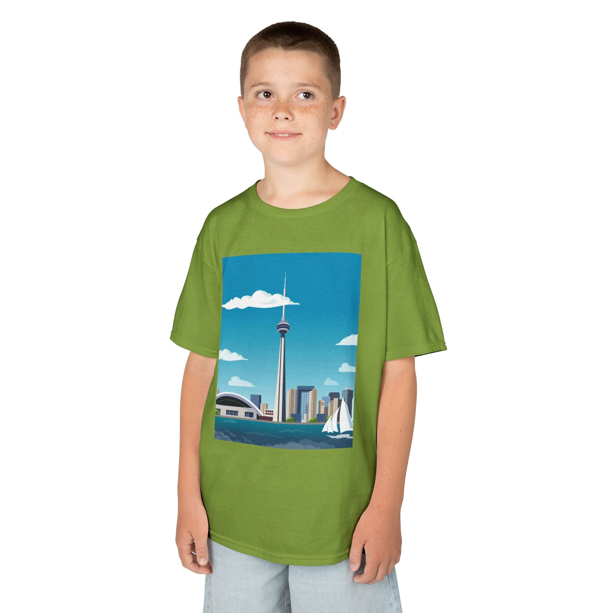 Toronto Skyline Kids Tee — CN Tower & Harbourfront Graphic Shirt