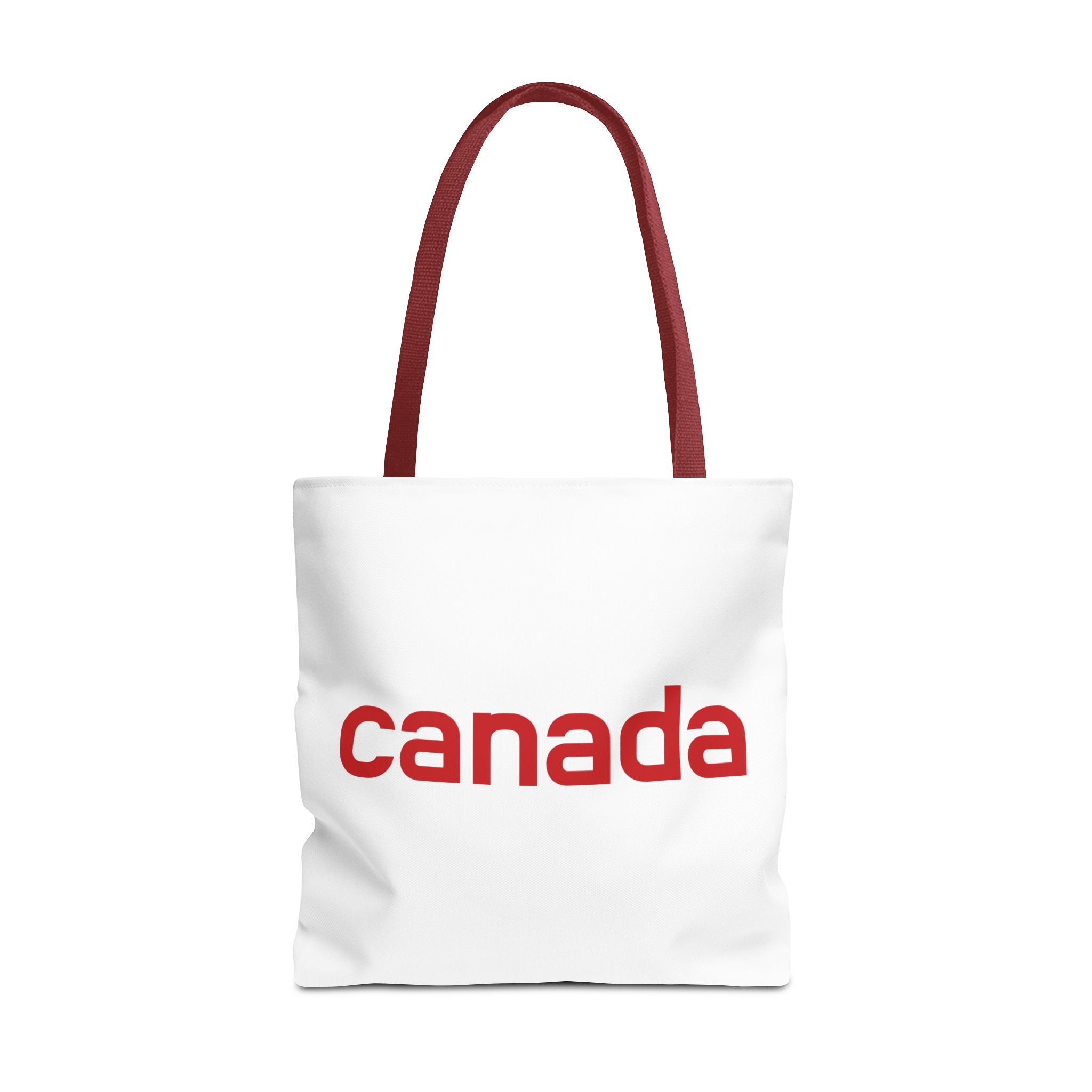 Canada Tote Bag – Minimal Red 'canada' Travel & Everyday Carryall