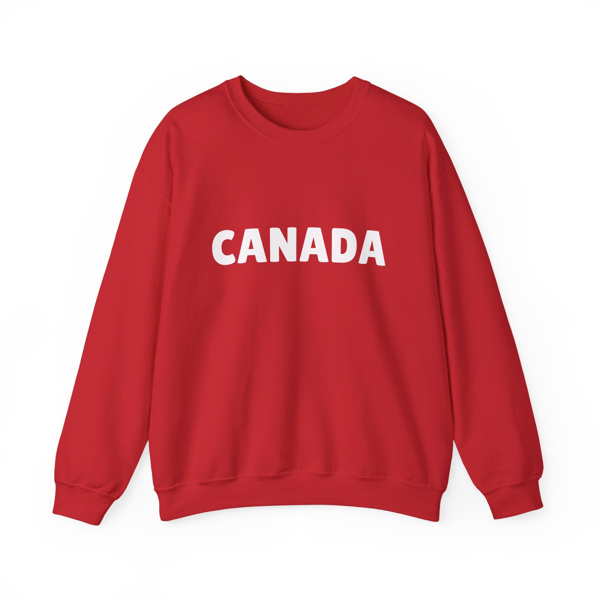 Canada Crewneck Sweatshirt — Bold Canada Text Pullover