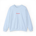 Canada Script Crewneck Sweatshirt — Minimal Red Embroidered Canada Pullover