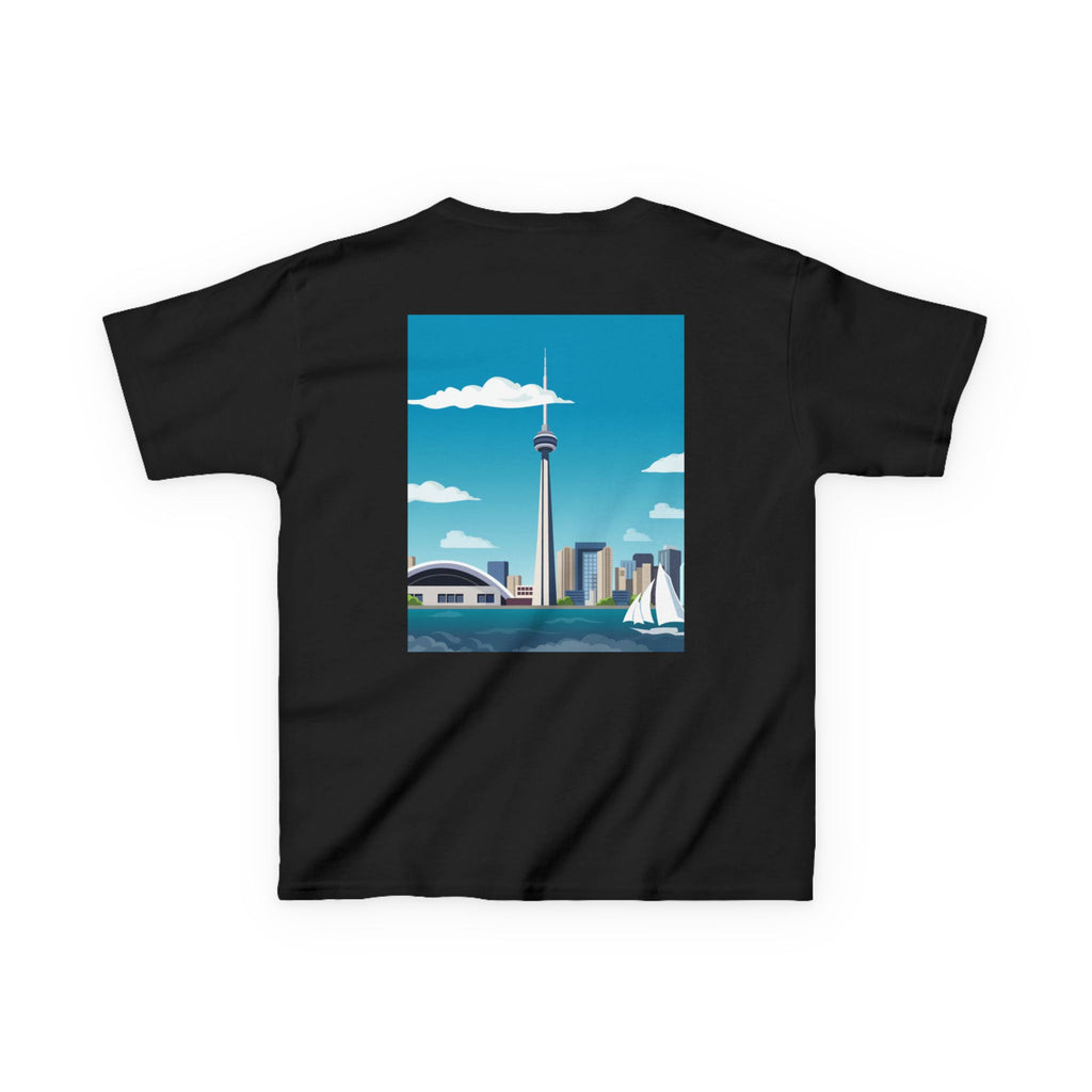 Toronto Skyline Kids Tee — CN Tower & Harbourfront Graphic Shirt