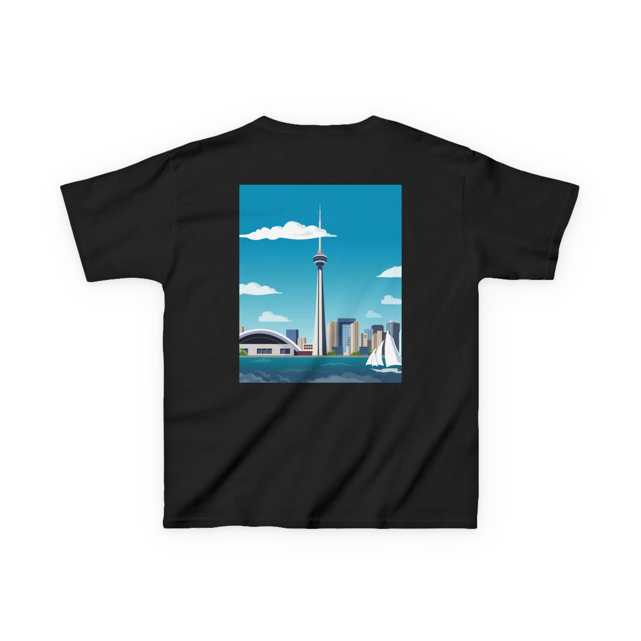 Toronto Skyline Kids Tee — CN Tower & Harbourfront Graphic Shirt