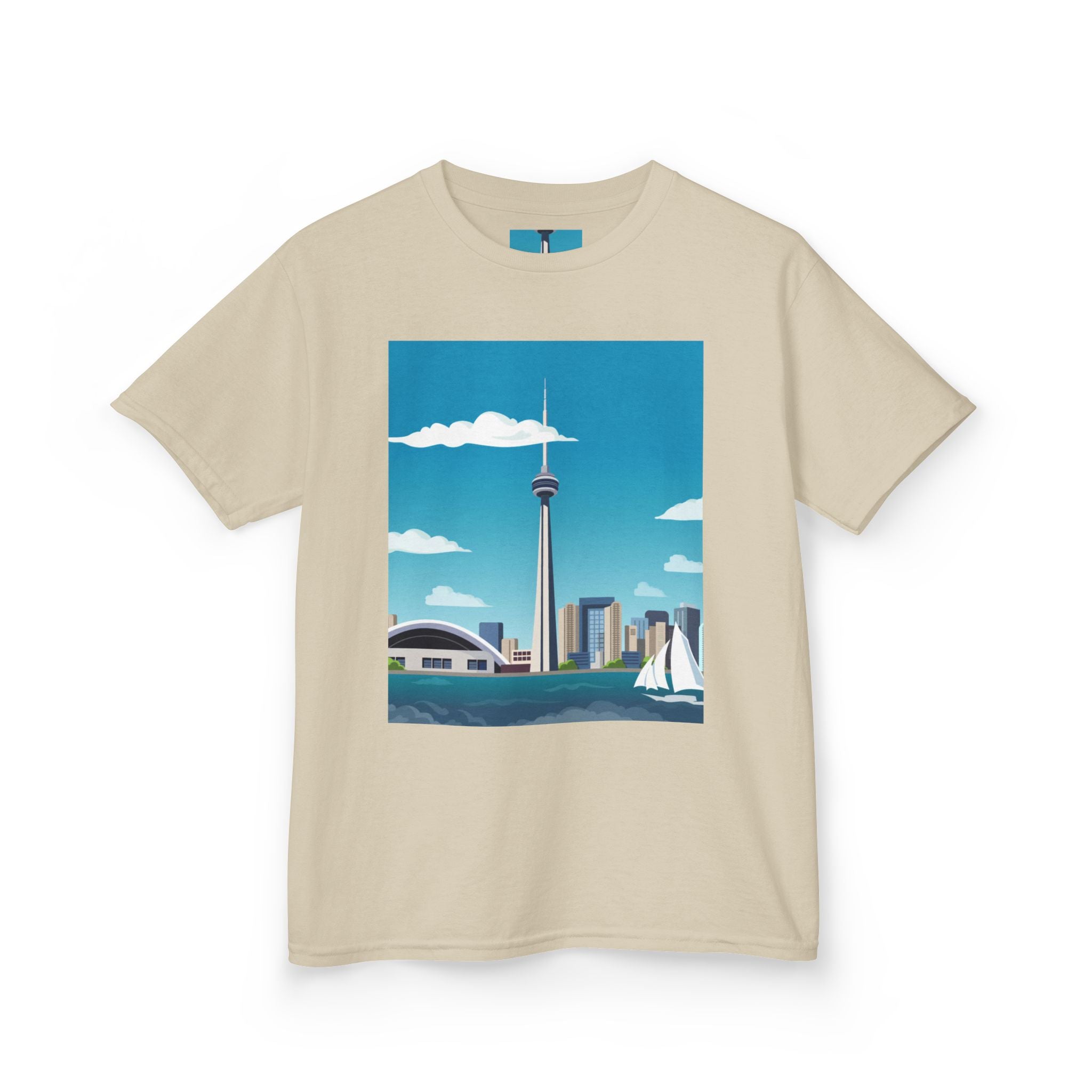 Toronto Skyline Kids Tee — CN Tower & Harbourfront Graphic Shirt