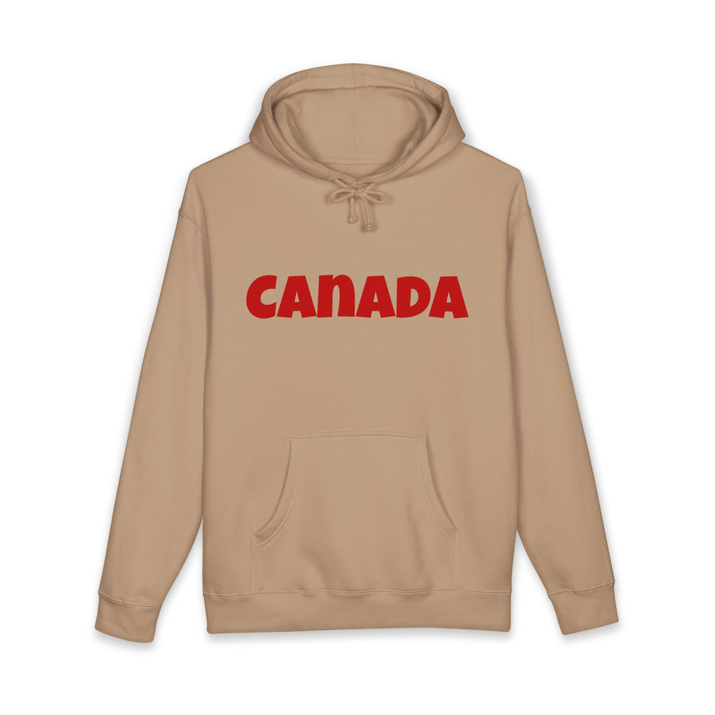 Canada Hoodie – Bold Red Canada Text Pullover