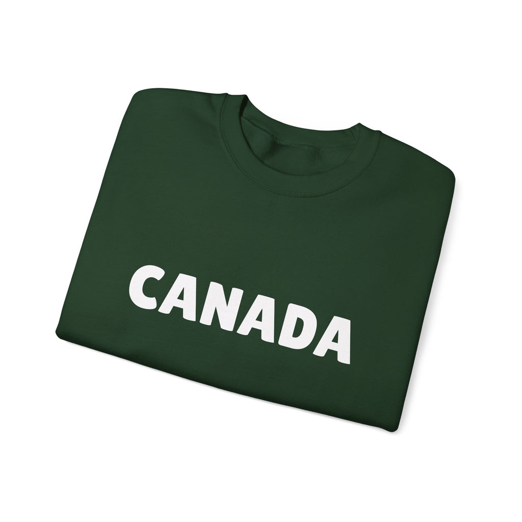 Canada Crewneck Sweatshirt — Bold Canada Text Pullover