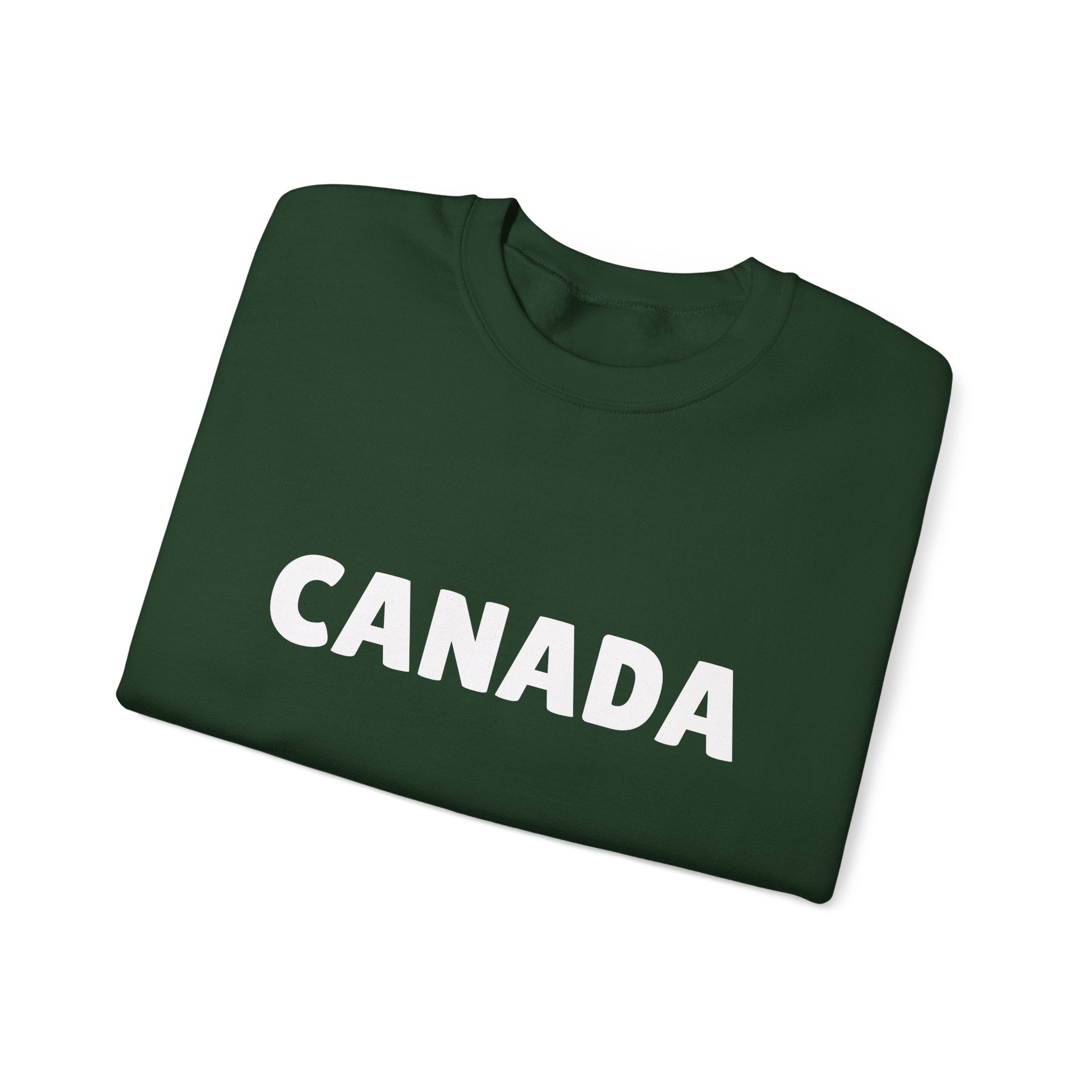 Canada Crewneck Sweatshirt — Bold Canada Text Pullover