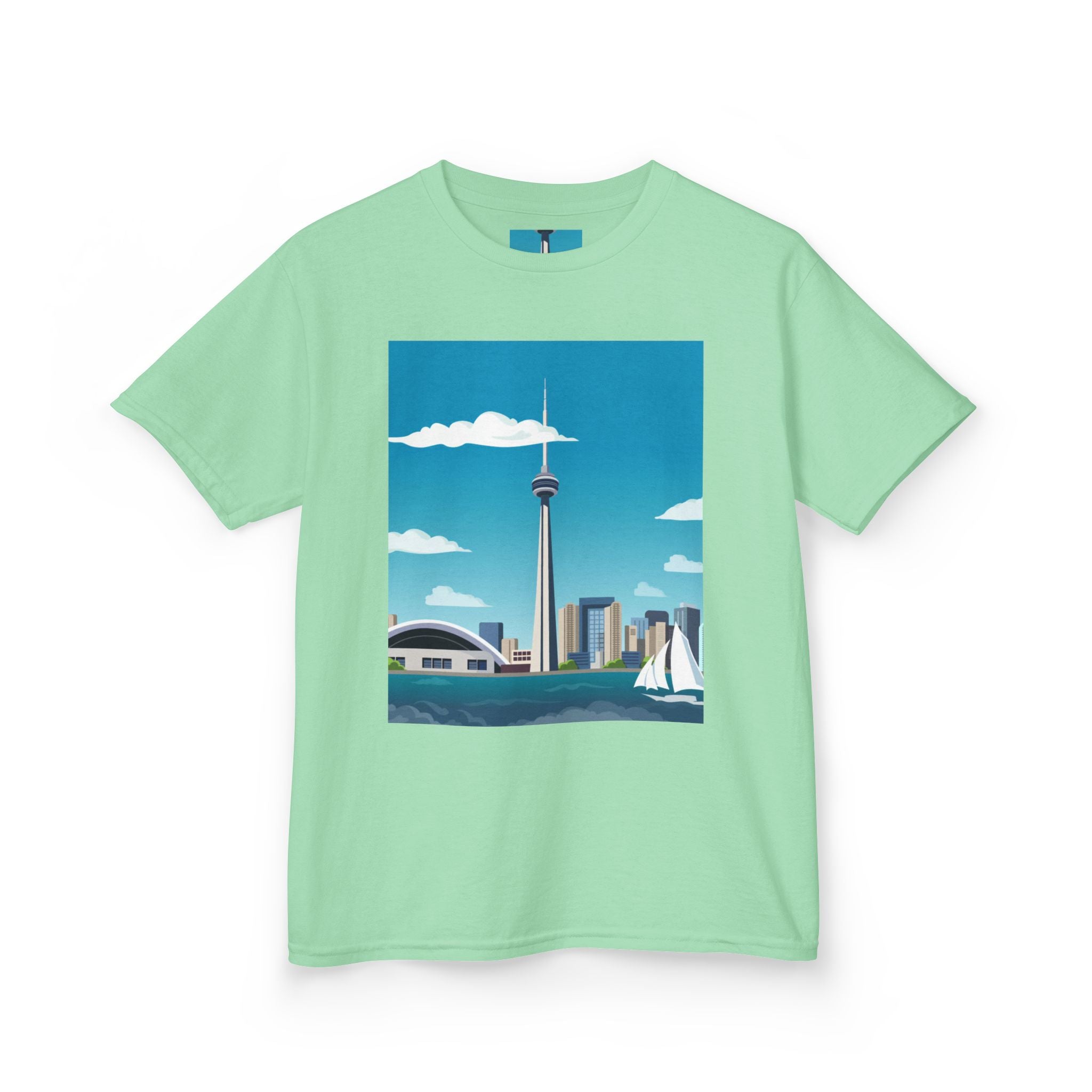 Toronto Skyline Kids Tee — CN Tower & Harbourfront Graphic Shirt