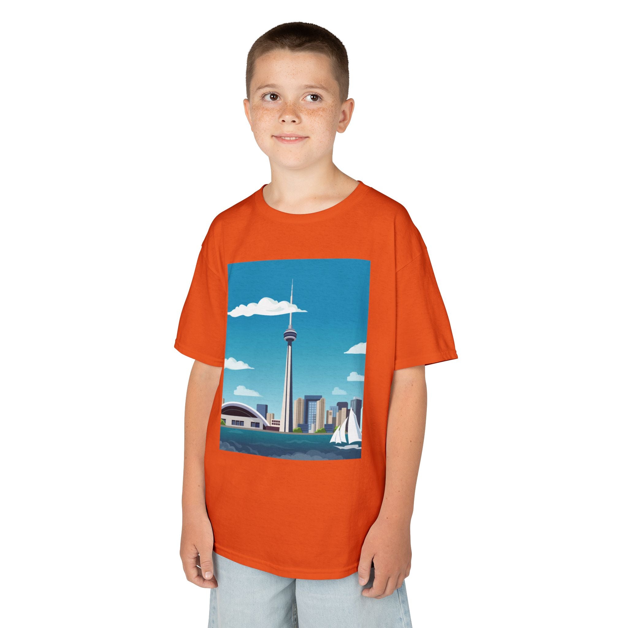 Toronto Skyline Kids Tee — CN Tower & Harbourfront Graphic Shirt