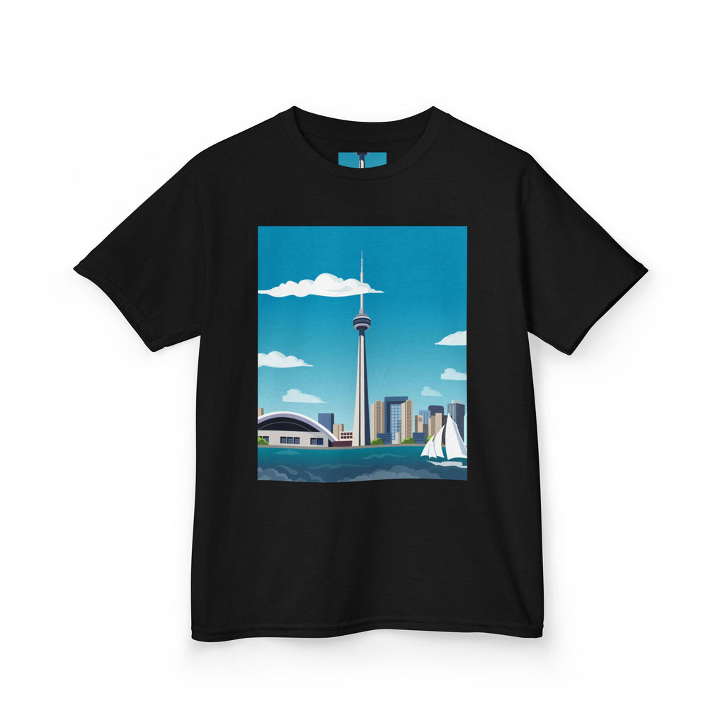 Toronto Skyline Kids Tee — CN Tower & Harbourfront Graphic Shirt