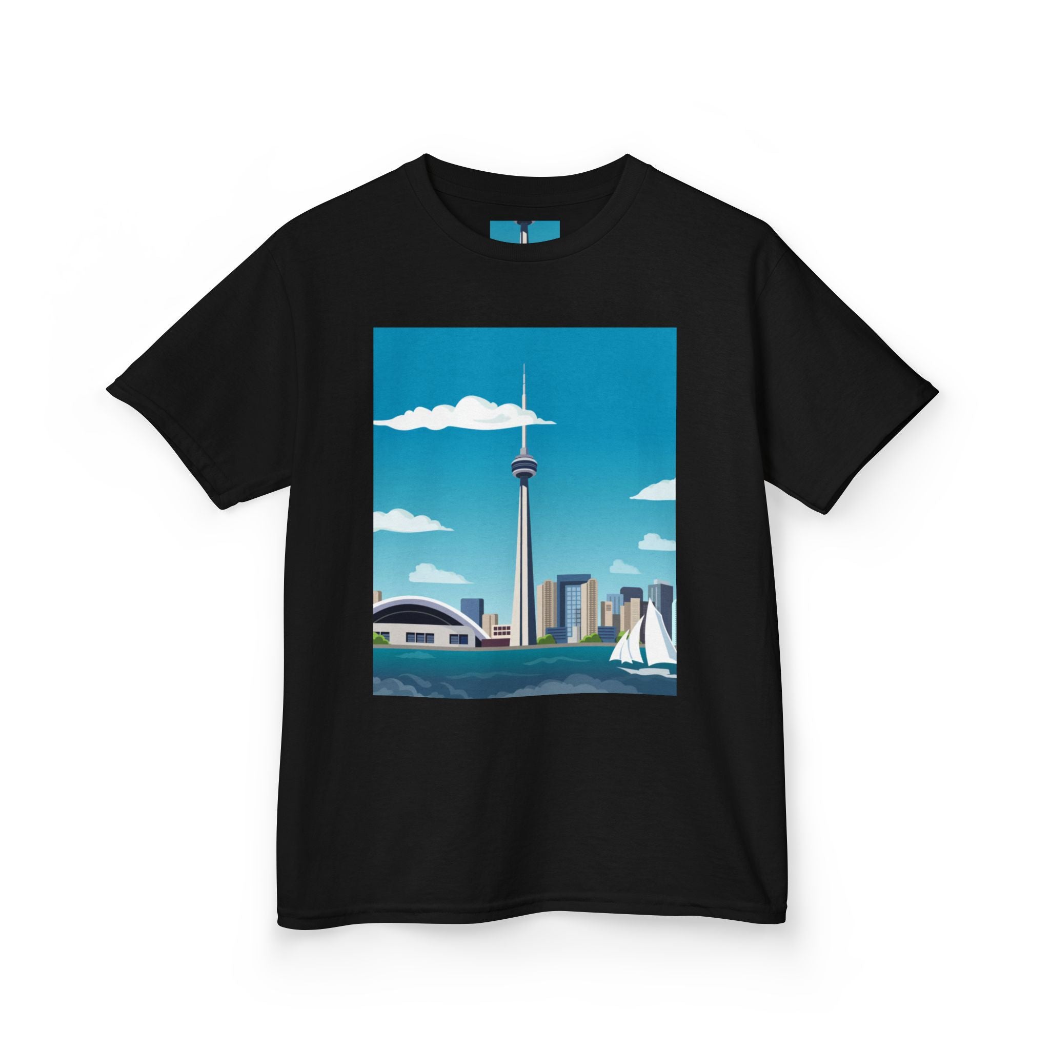 Toronto Skyline Kids Tee — CN Tower & Harbourfront Graphic Shirt