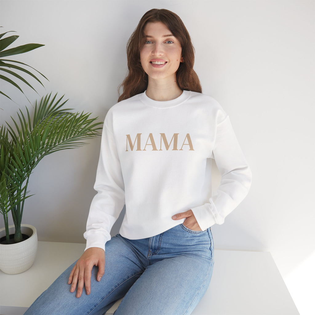 Mama script sweatshirt | minimalist mama crewneck, mom shirt