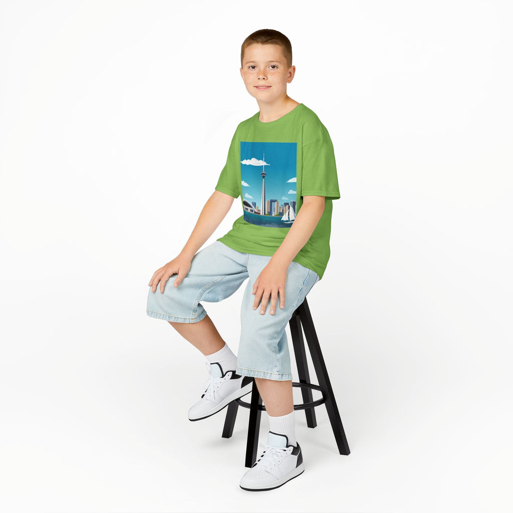 Toronto Skyline Kids Tee — CN Tower & Harbourfront Graphic Shirt