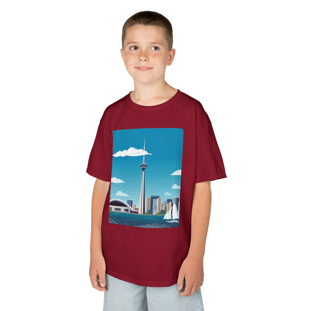 Toronto Skyline Kids Tee — CN Tower & Harbourfront Graphic Shirt