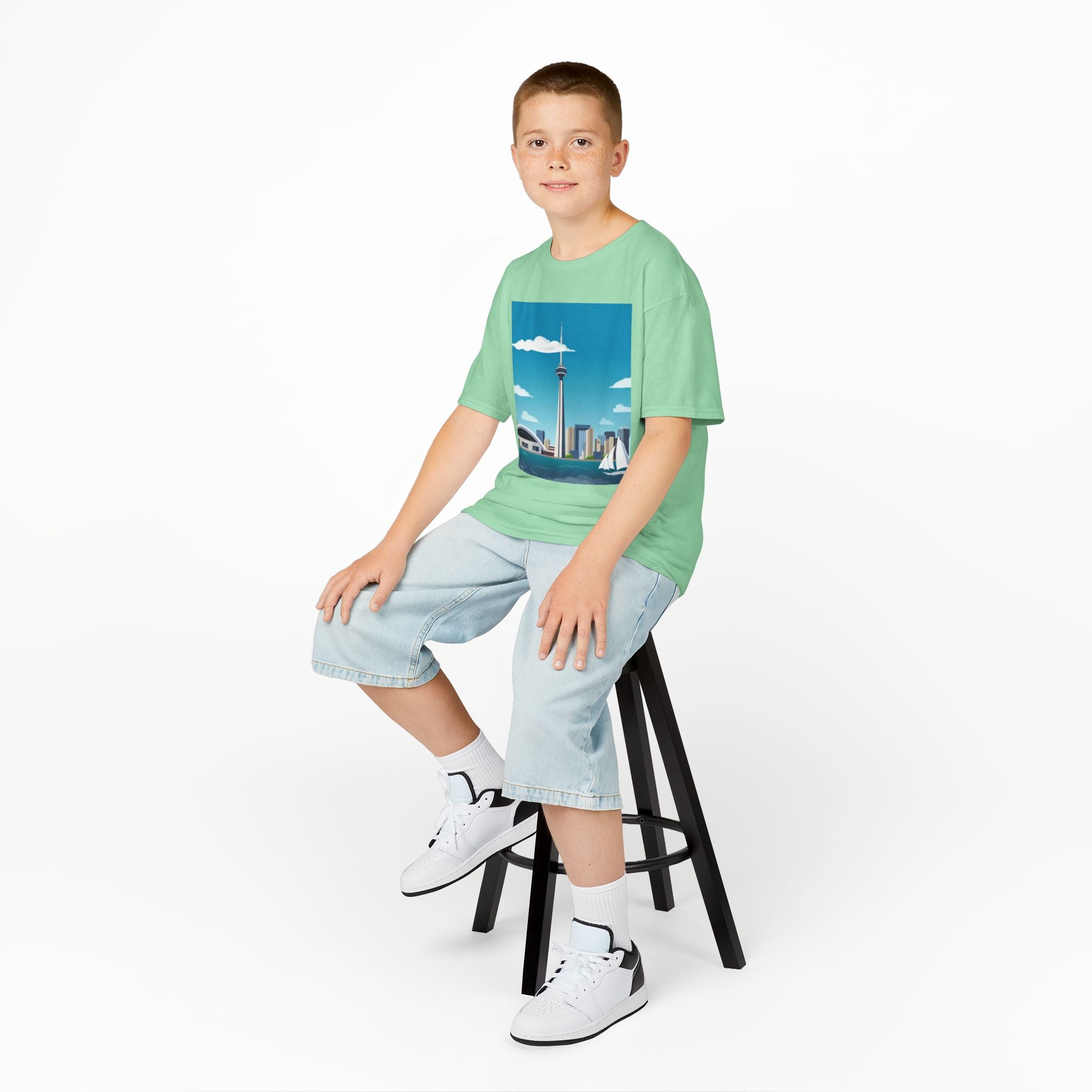 Toronto Skyline Kids Tee — CN Tower & Harbourfront Graphic Shirt