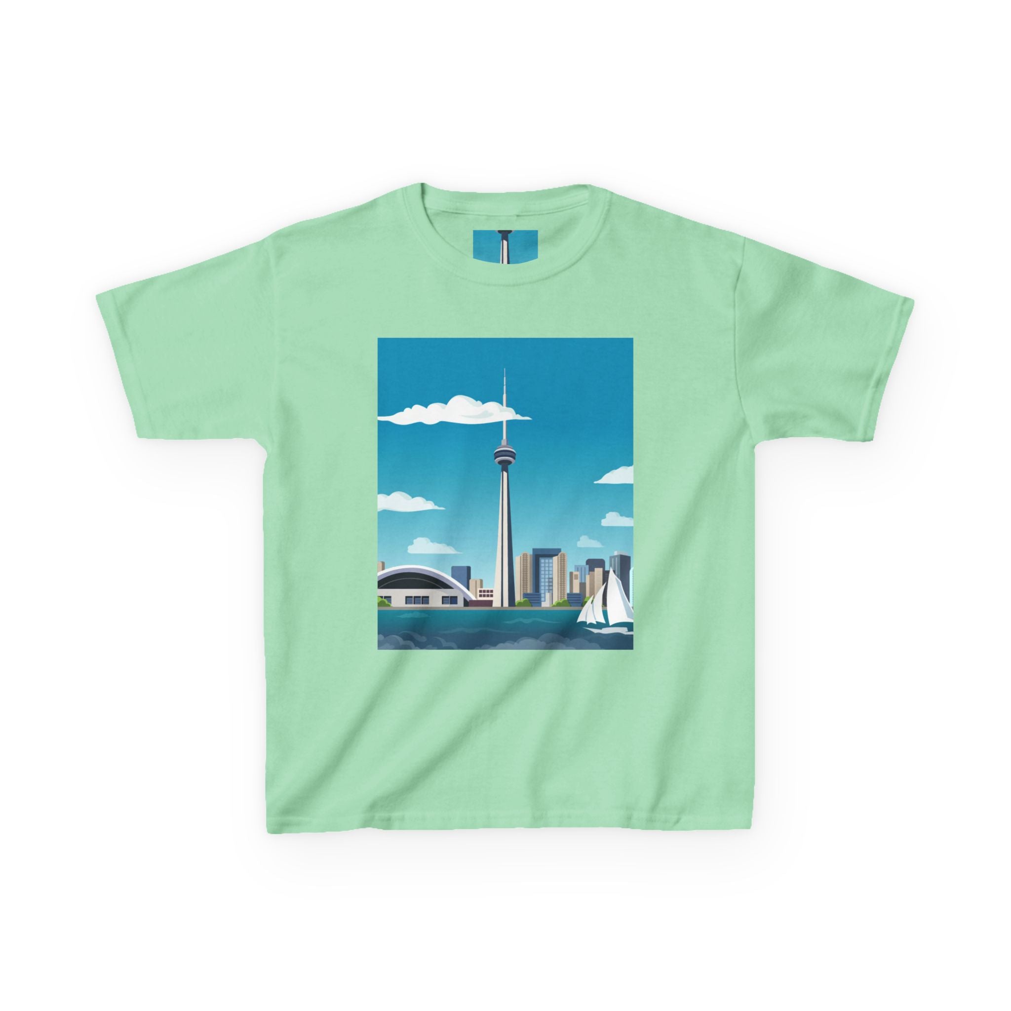 Toronto Skyline Kids Tee — CN Tower & Harbourfront Graphic Shirt