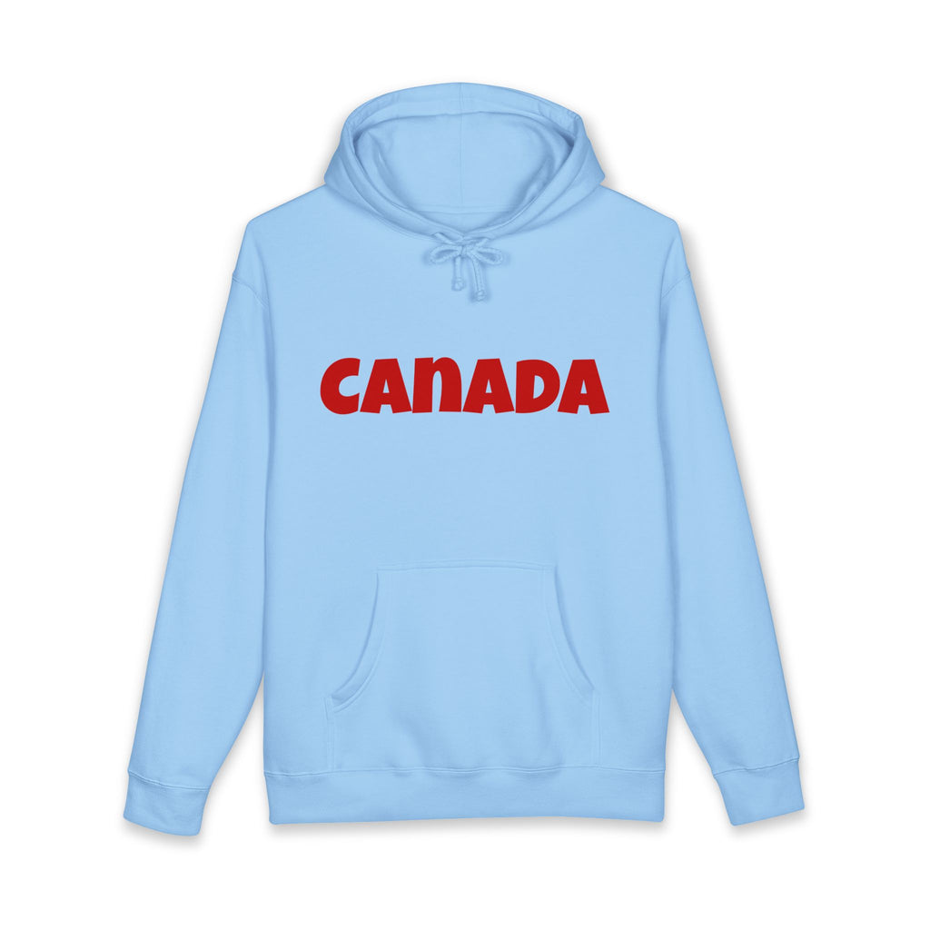 Canada Hoodie – Bold Red Canada Text Pullover