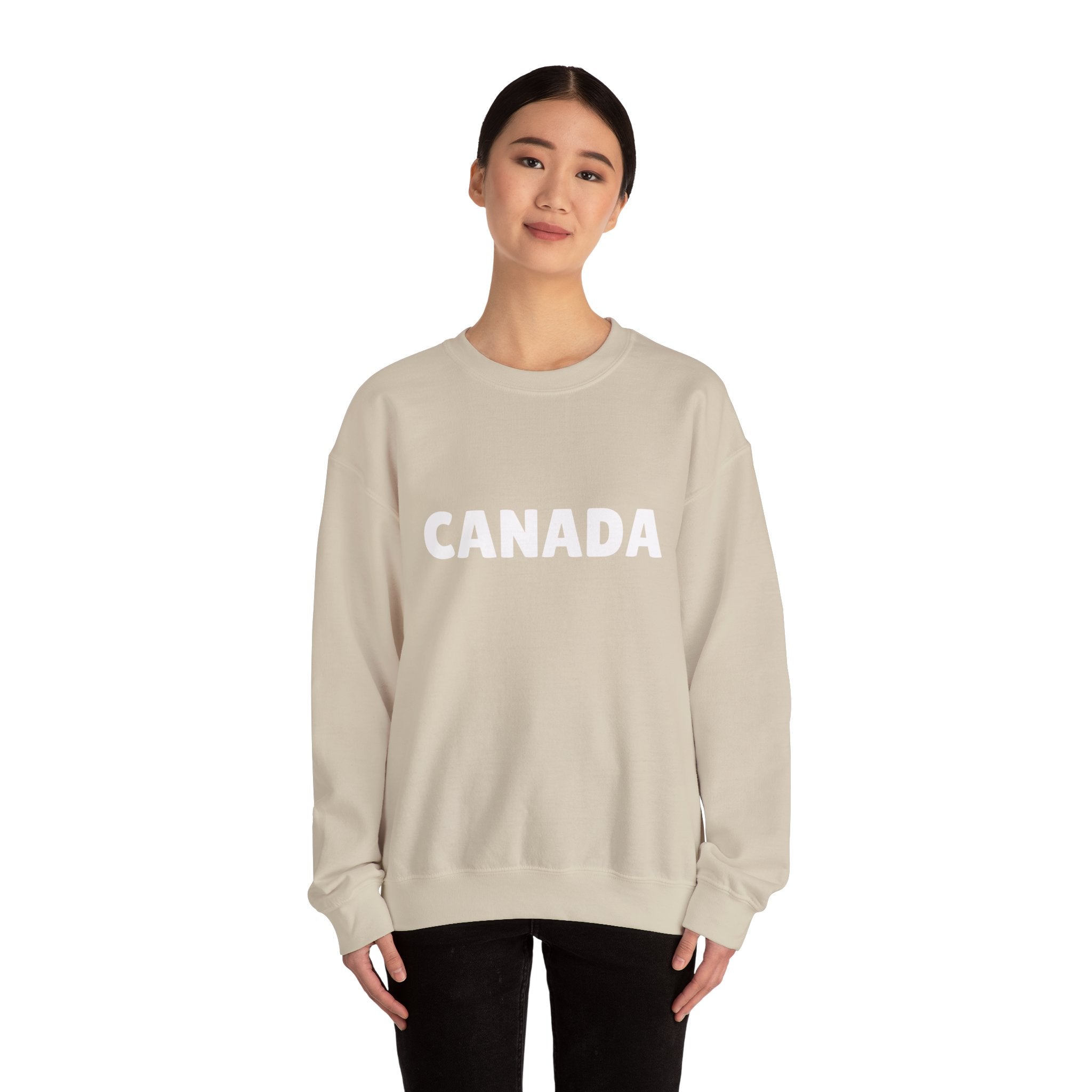 Canada Crewneck Sweatshirt — Bold Canada Text Pullover