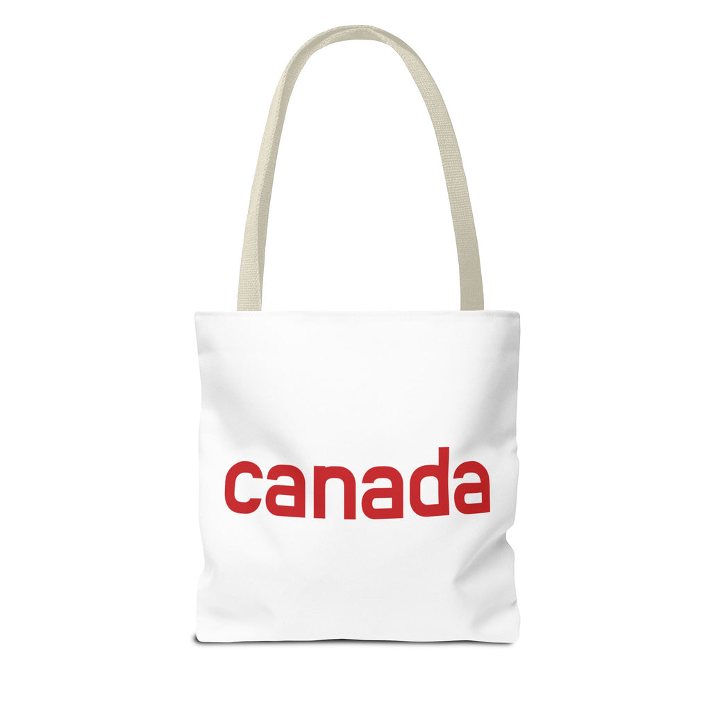 Canada Tote Bag – Minimal Red 'canada' Travel & Everyday Carryall