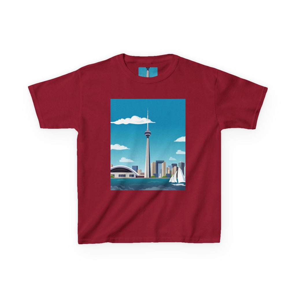 Toronto Skyline Kids Tee — CN Tower & Harbourfront Graphic Shirt