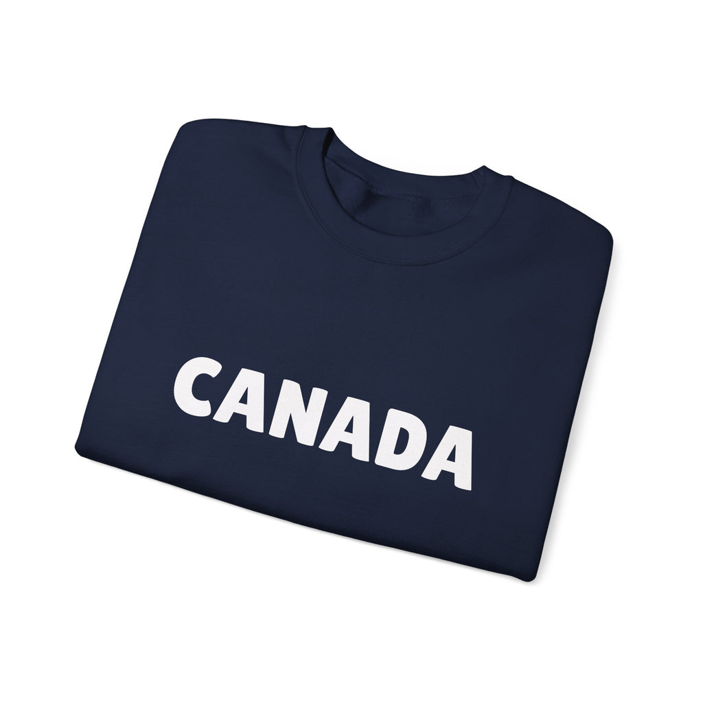 Canada Crewneck Sweatshirt — Bold Canada Text Pullover