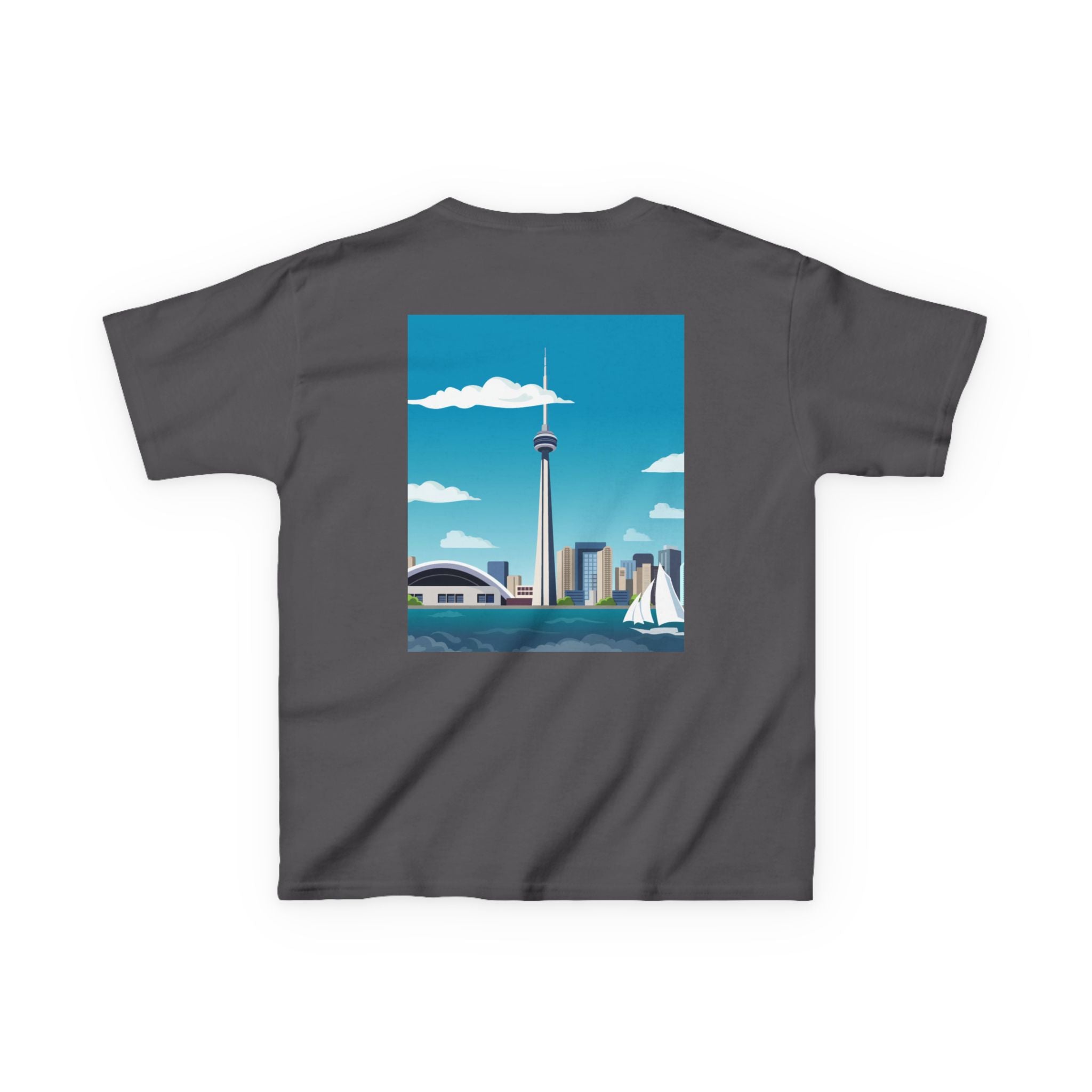 Toronto Skyline Kids Tee — CN Tower & Harbourfront Graphic Shirt