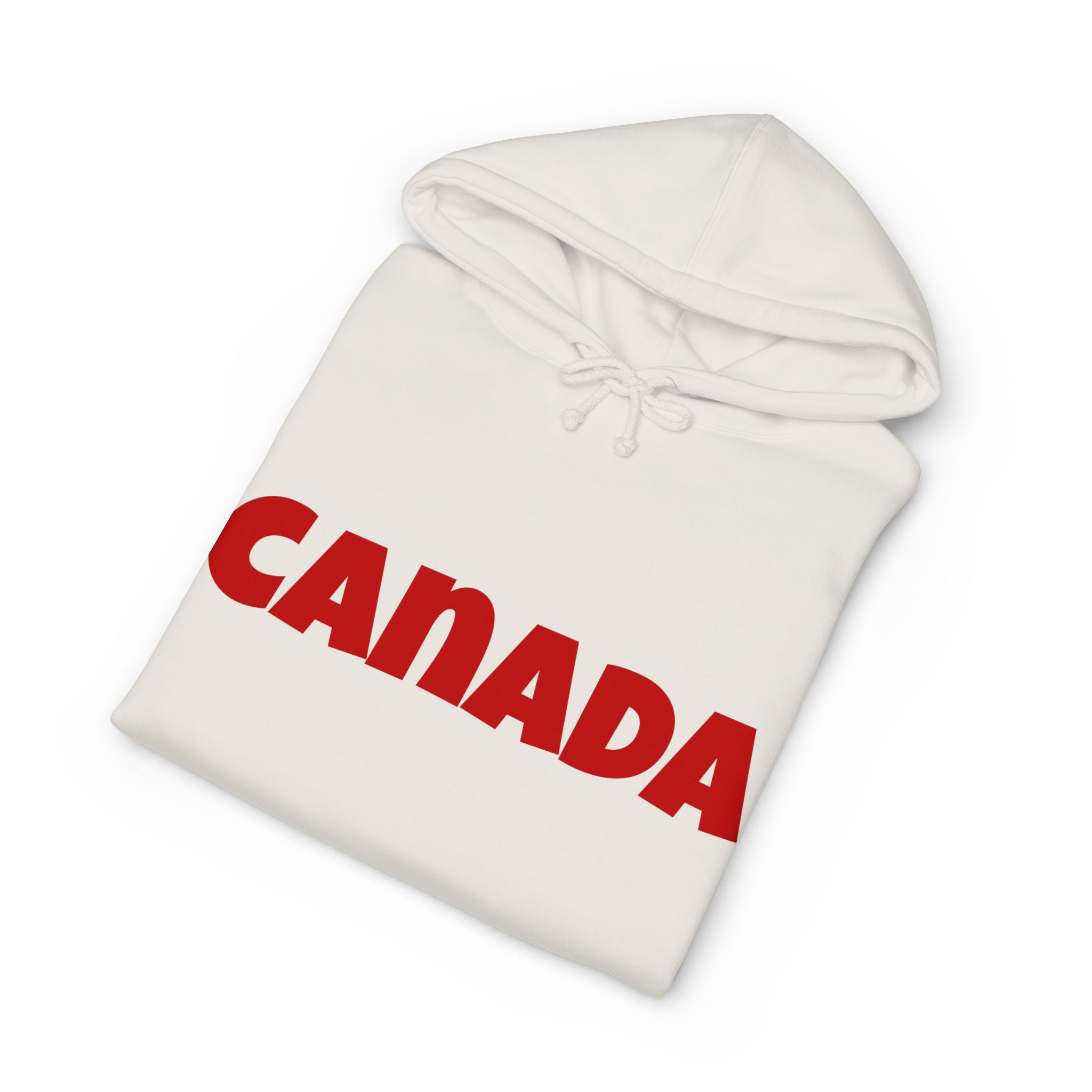 Canada Hoodie – Bold Red Canada Text Pullover