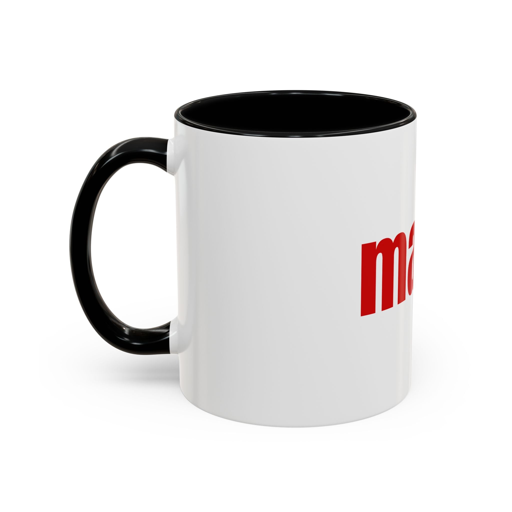 Mama Accent Coffee Mug — Red Retro Typography Mother's Day Gift
