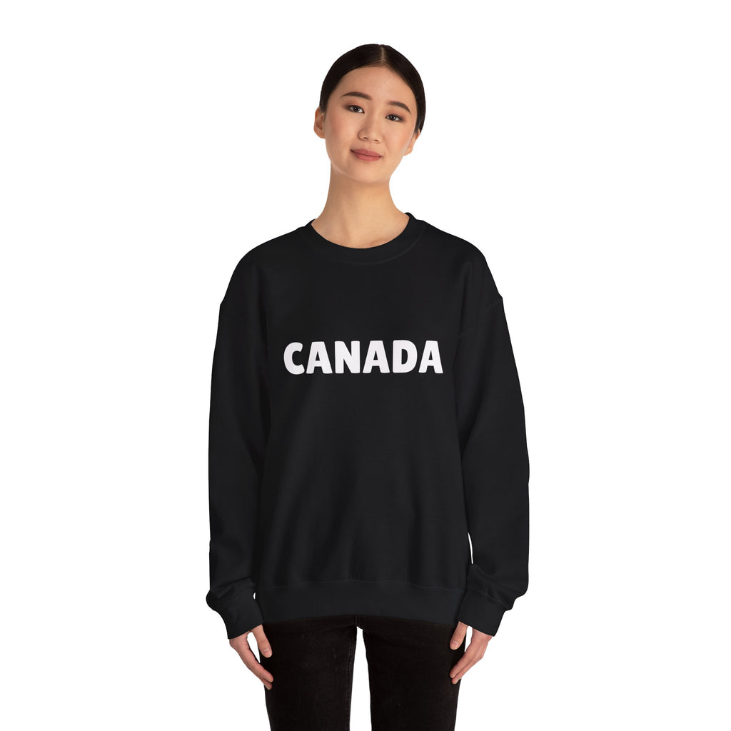 Canada Crewneck Sweatshirt — Bold Canada Text Pullover