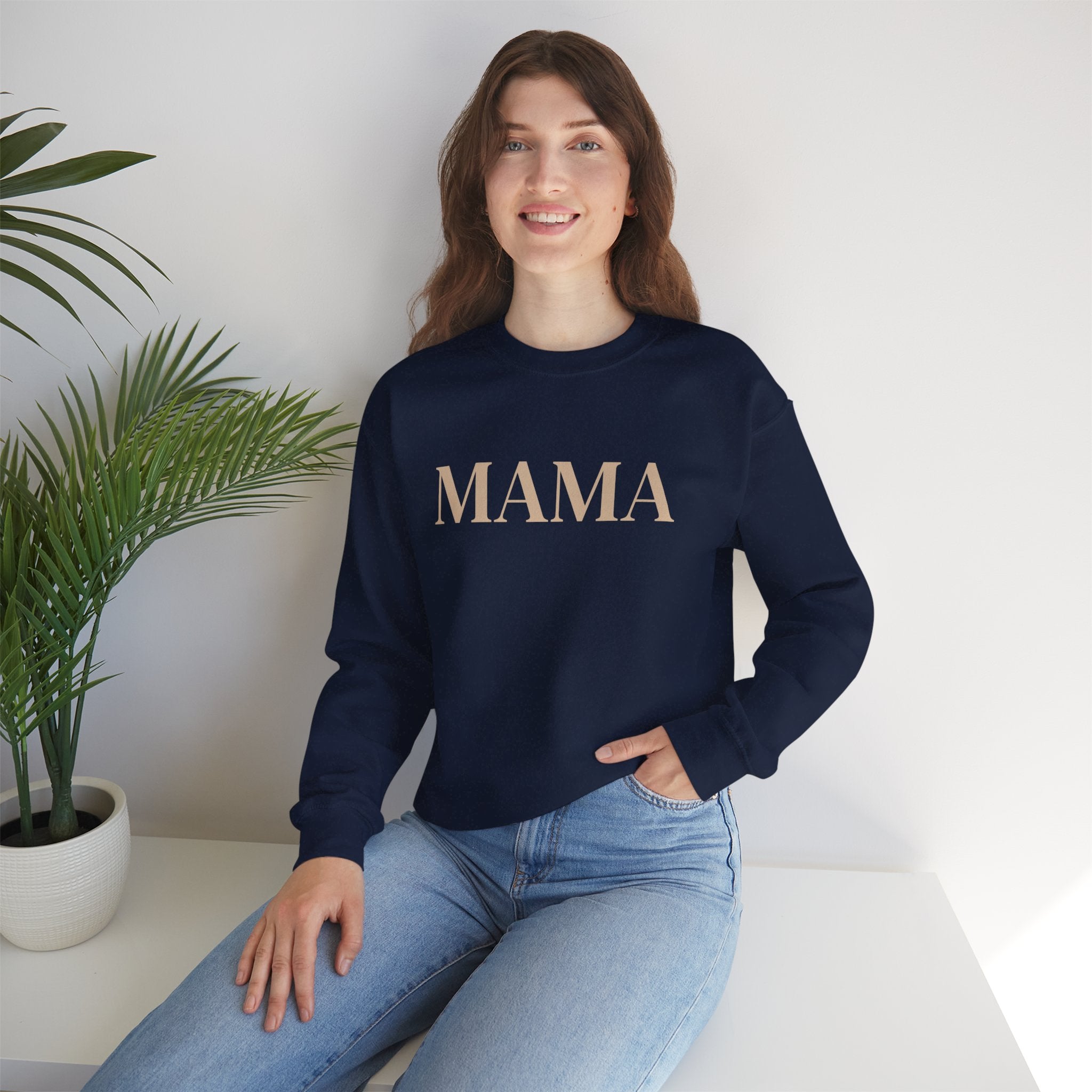Mama script sweatshirt | minimalist mama crewneck, mom shirt