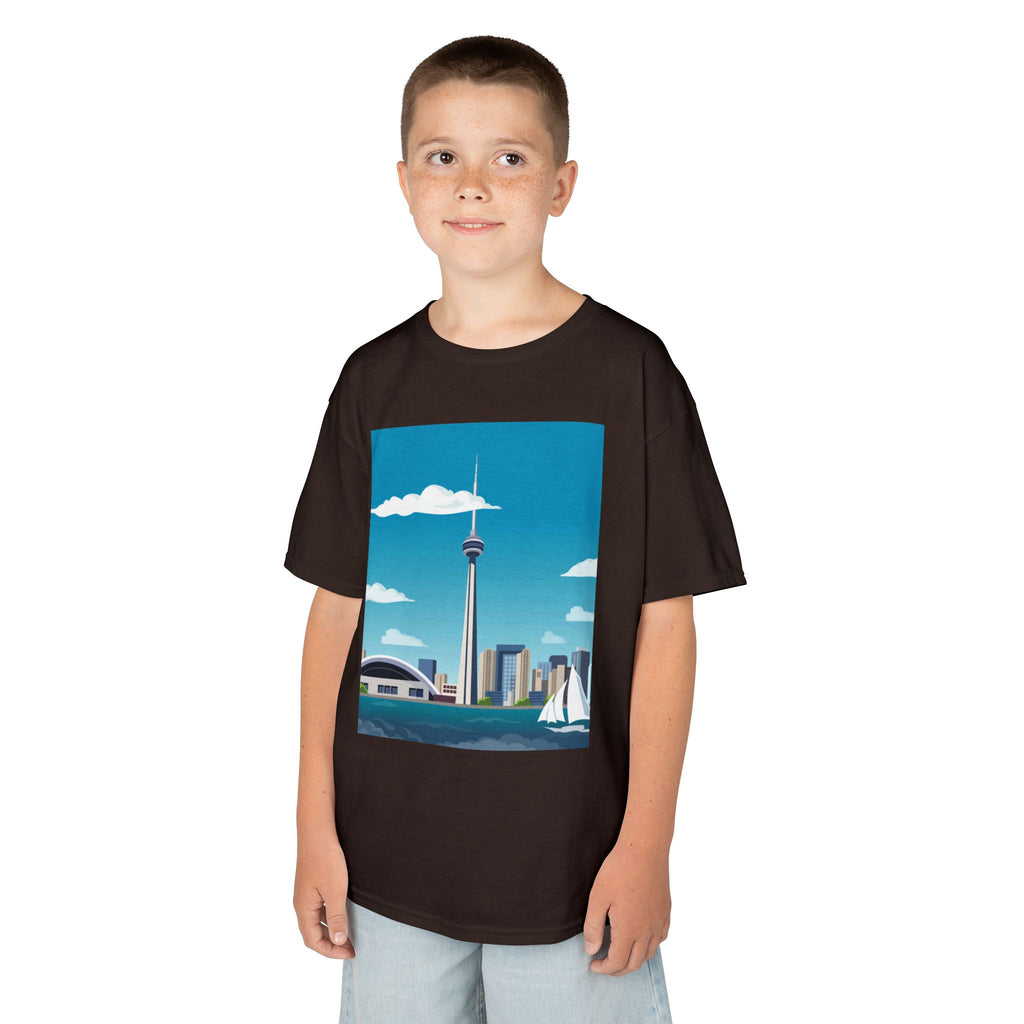 Toronto Skyline Kids Tee — CN Tower & Harbourfront Graphic Shirt