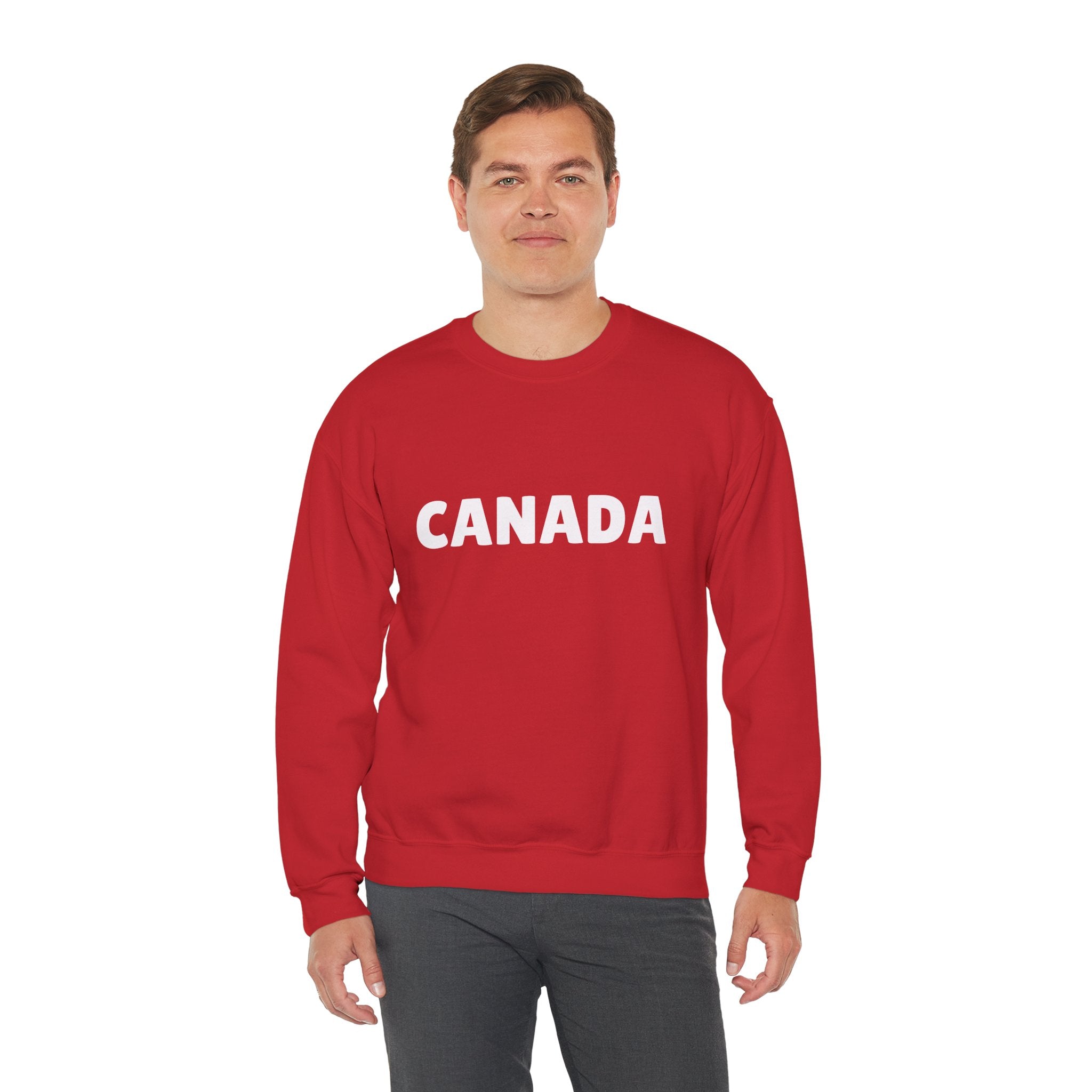 Canada Crewneck Sweatshirt — Bold Canada Text Pullover