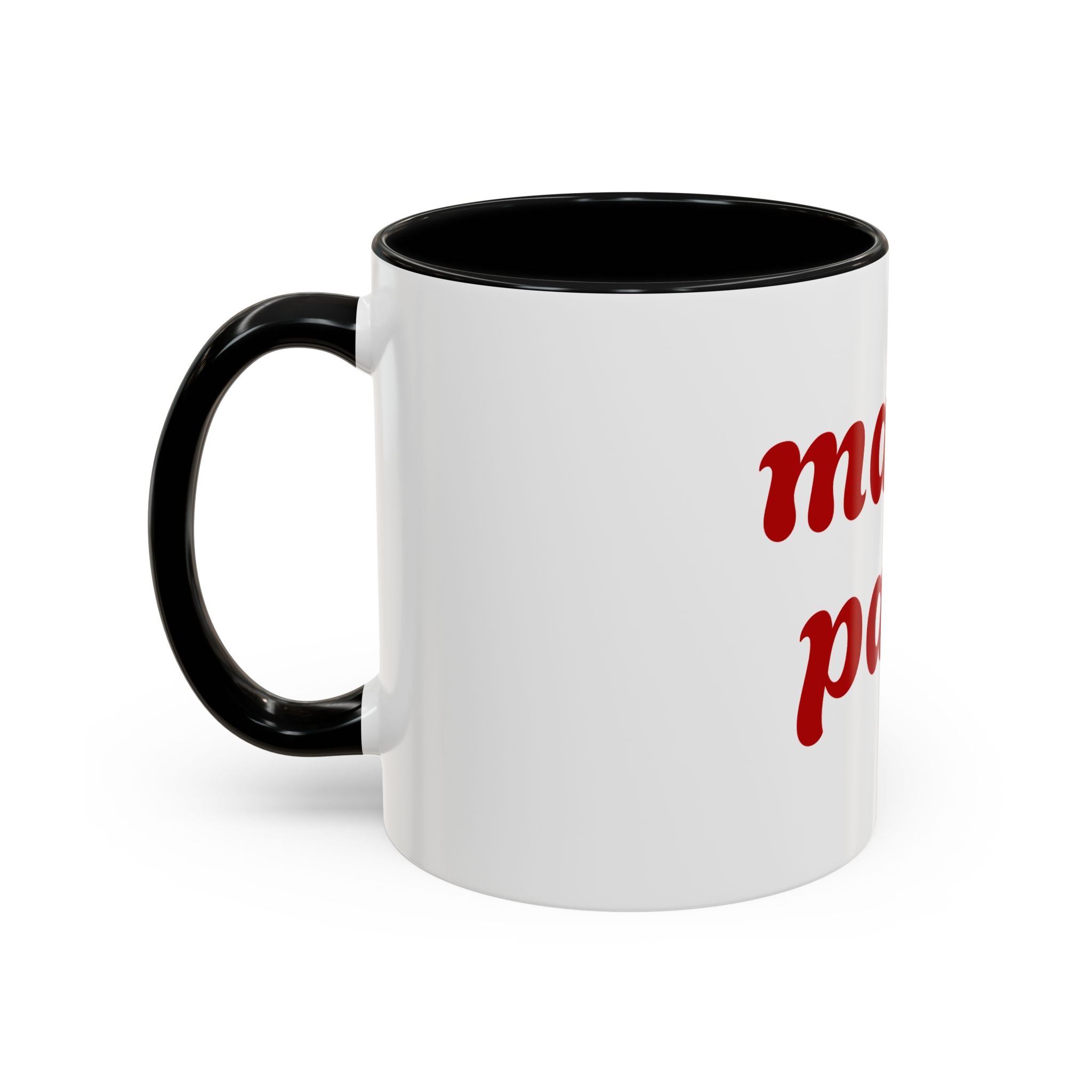 Custom Mama Papa Accent Coffee Mug - Perfect Gift for Parents