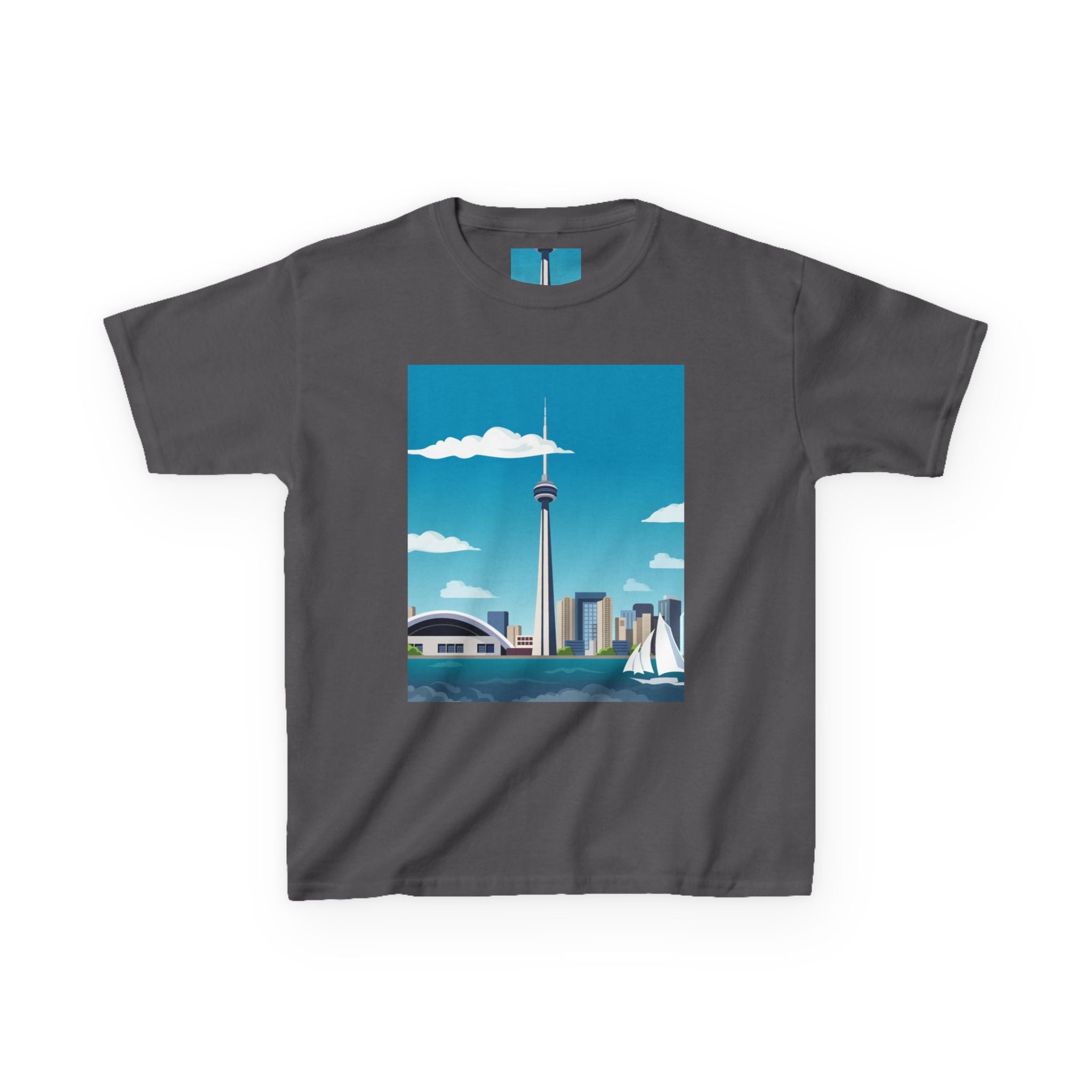 Toronto Skyline Kids Tee — CN Tower & Harbourfront Graphic Shirt