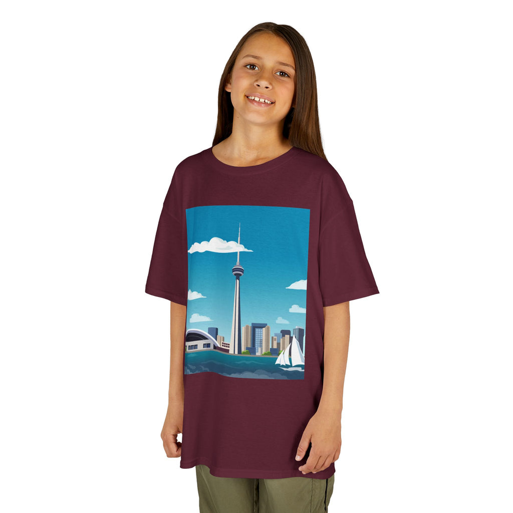 Toronto Skyline Kids Tee — CN Tower & Harbourfront Graphic Shirt